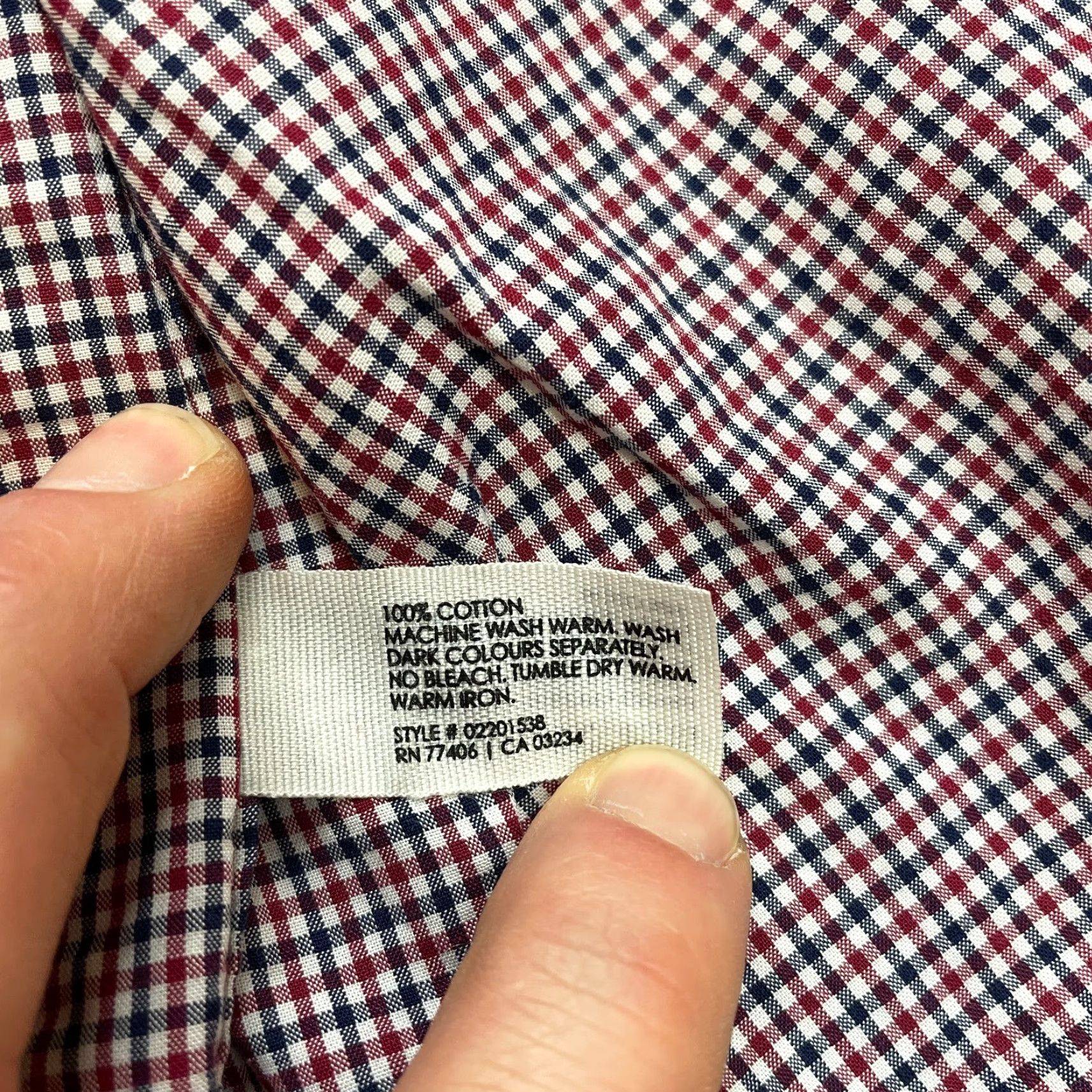 Club Monaco Club Monaco Shirt Small Red Check Long Sleeve Classic Fit Button-Down Top Mens Size US S / EU 44-46 / 1 - 6 Thumbnail