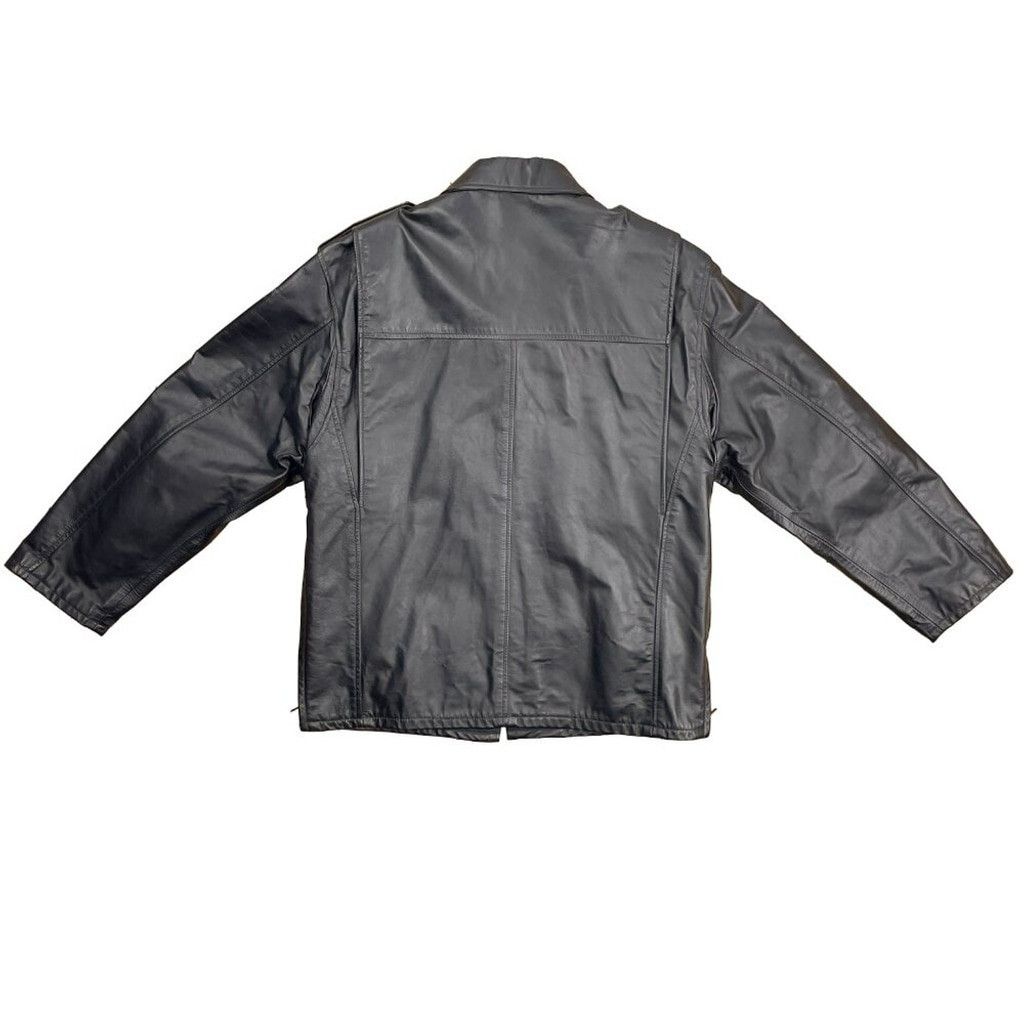 Rudsak RUDSAK Vintage Black Leather Contemporary Bomber Jacket Size US M / EU 48-50 / 2 - 3 Thumbnail