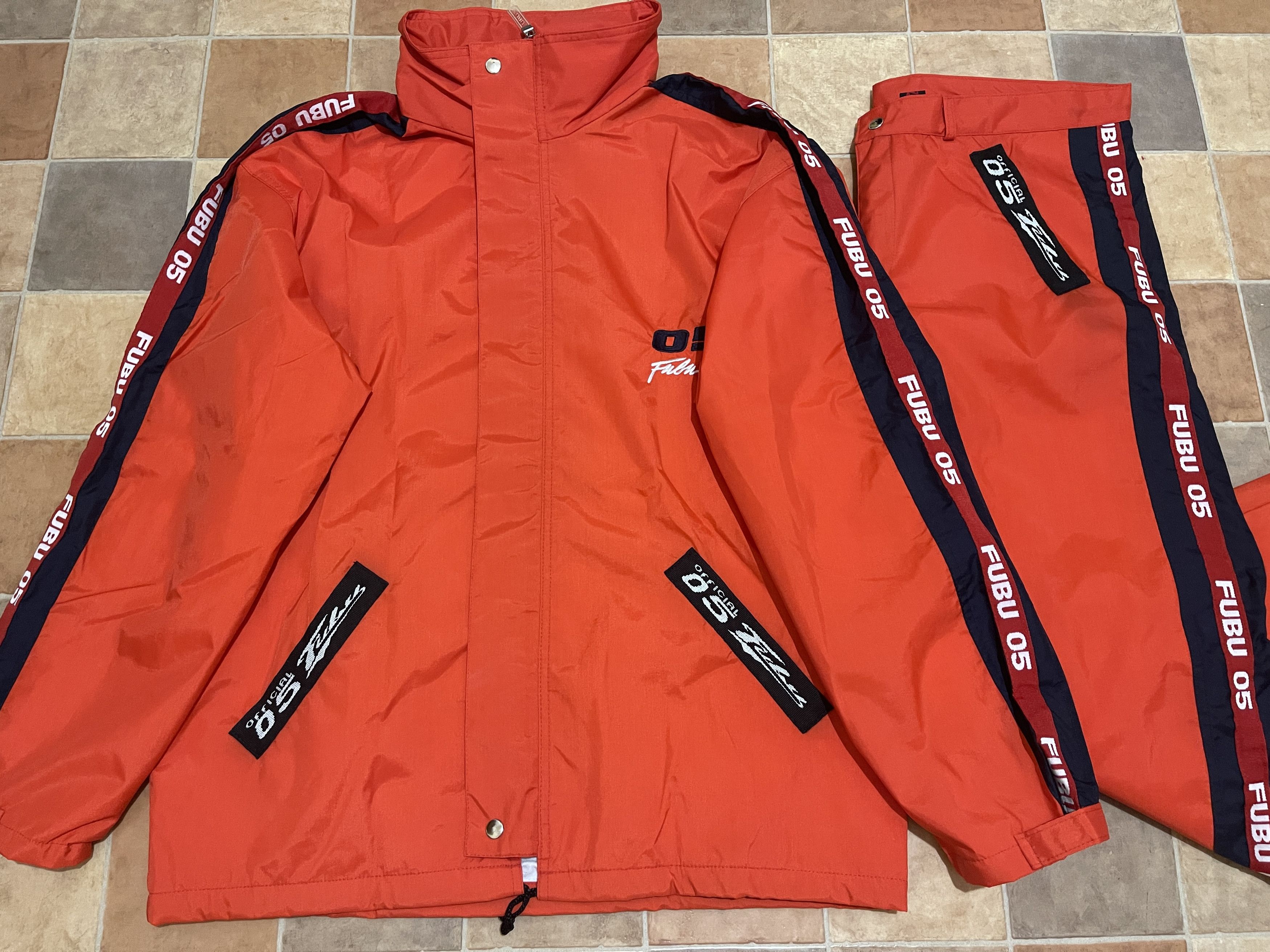 Fubu FUBU tracksuit, baggy track suit jacket and pants set 90s XL Size US XL / EU 56 / 4 - 5 Thumbnail