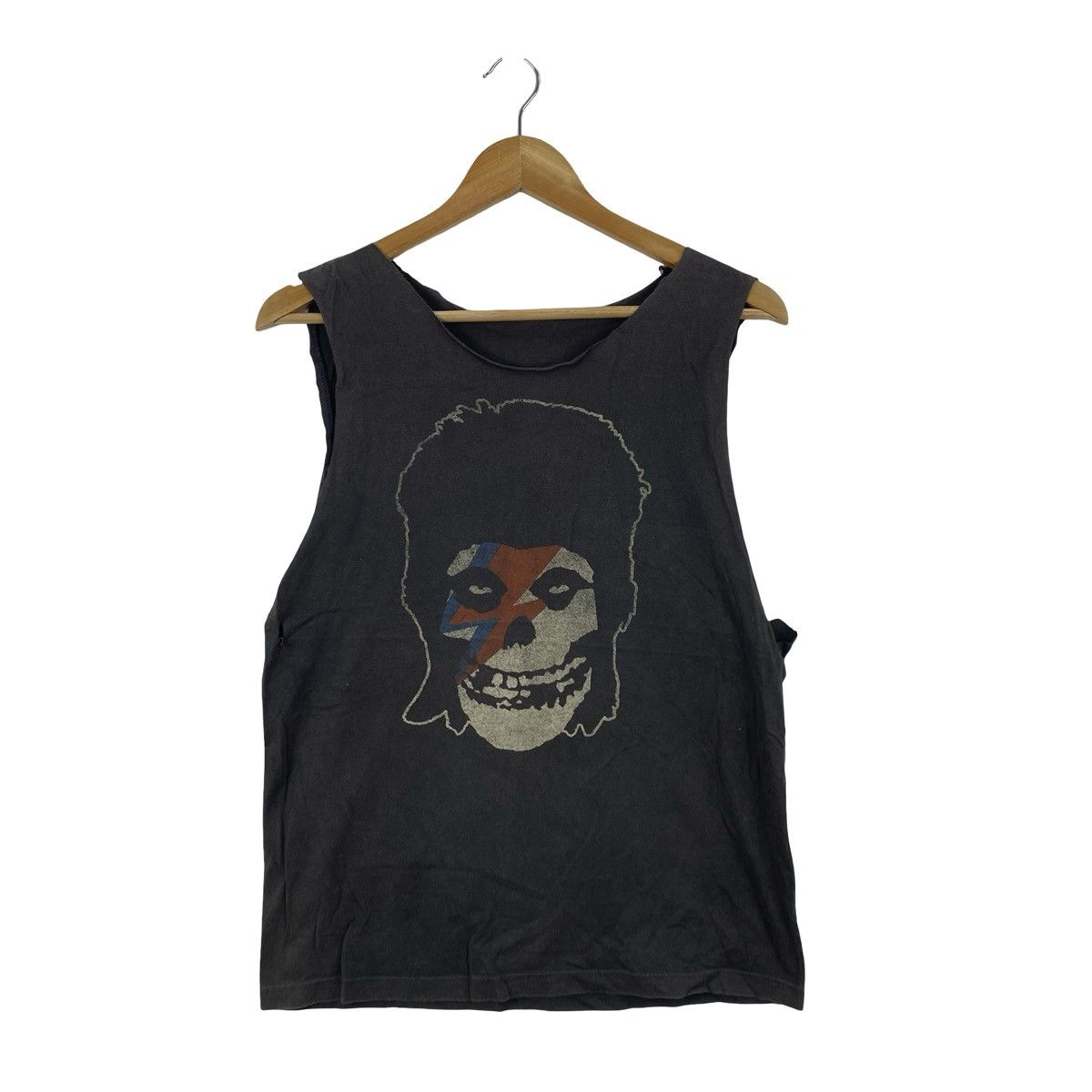Misfits Vintage MISFITS SKULL Lightning Bolt Cut-Off Tank Top Size US S / EU 44-46 / 1 - 4 Thumbnail