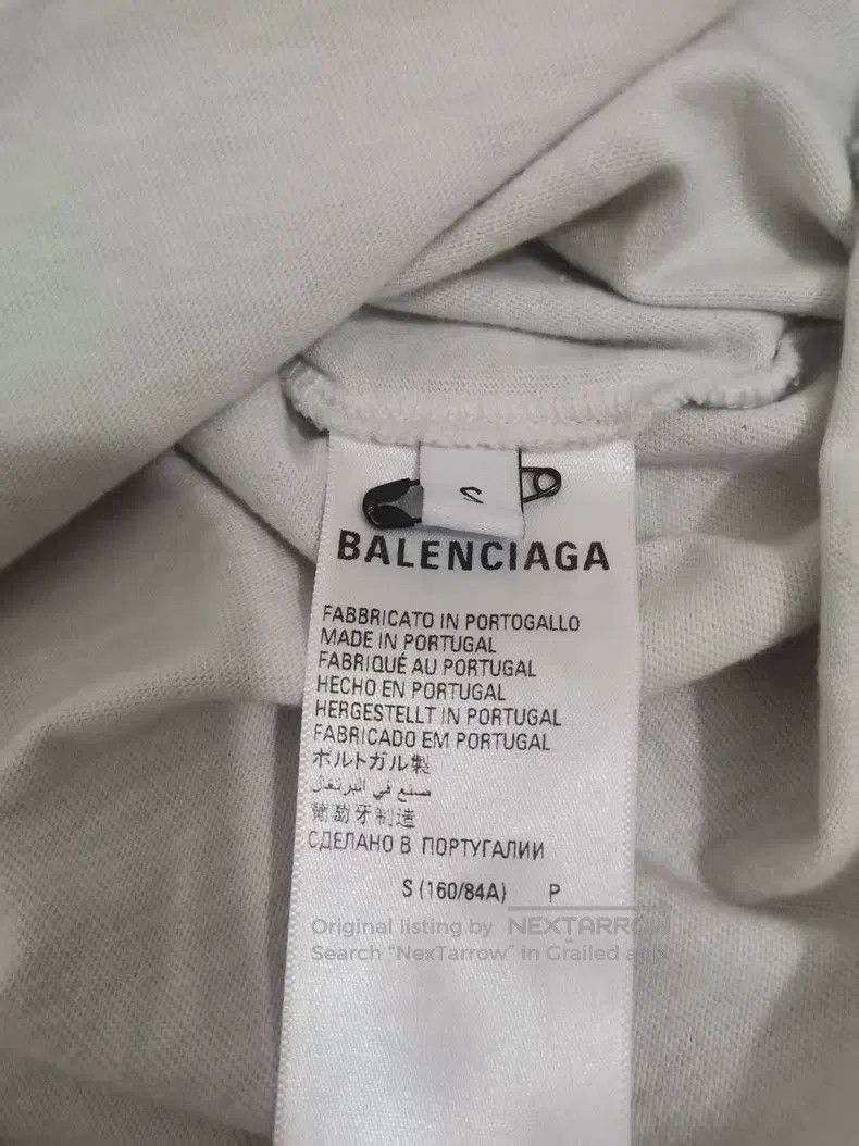 Balenciaga Balenciaga Rainbow Distressed Short Sleeve, Size S Size US S / EU 44-46 / 1 - 6 Thumbnail