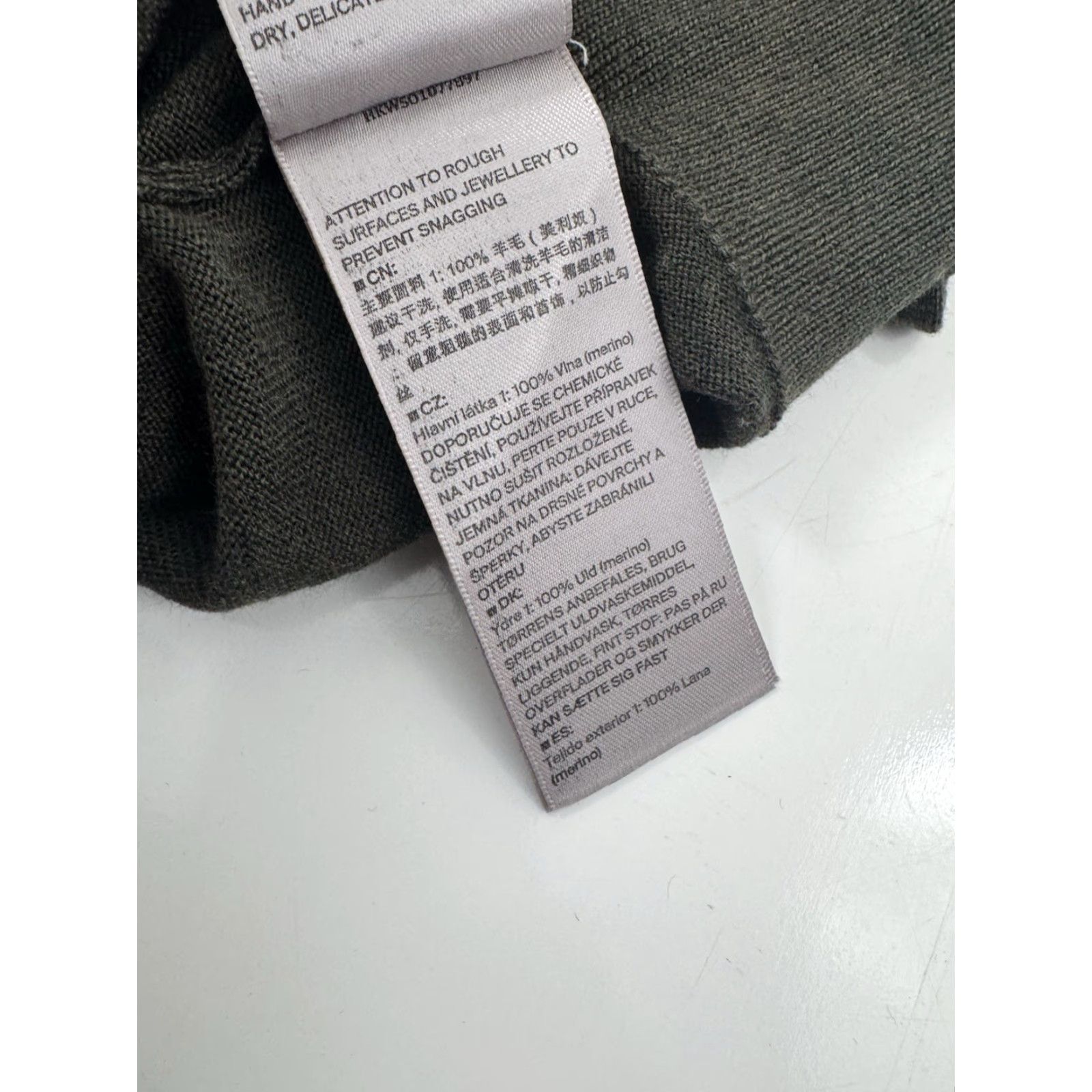 KJUS KJUS Sweater Striped Pullover Wool Merino Mens XL Green / White / Gray 54 A9 MSRP 99 - FLAW Size US XL / EU 56 / 4 - 7 Thumbnail