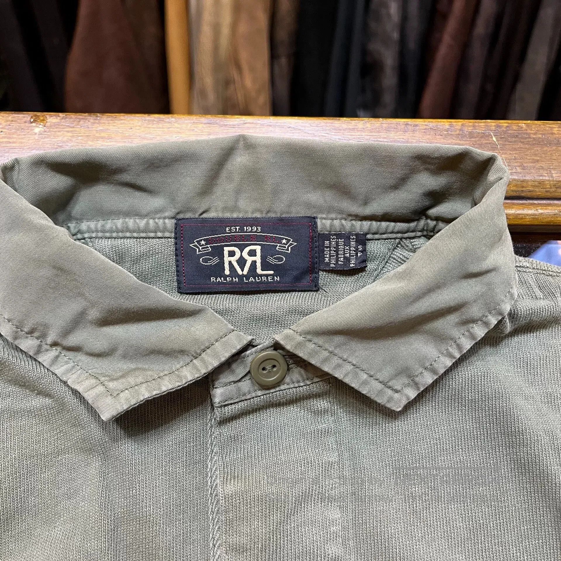 RRL Ralph Lauren RRL Green Knit Long Sleeve Shirt. Size US S / EU 44-46 / 1 - 4 Thumbnail