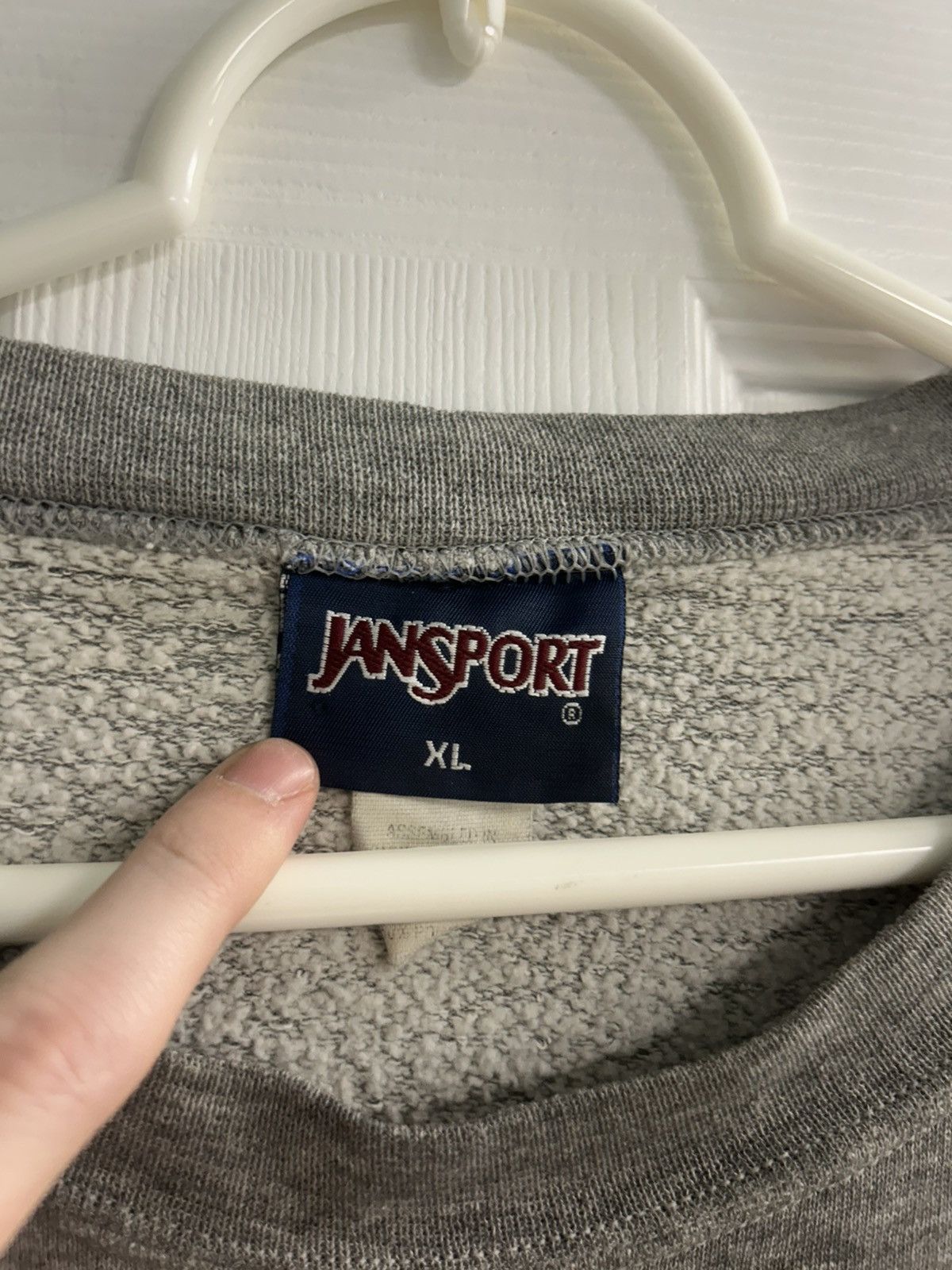Vintage Vintage Jansport Compton Embroidered Grey Crewneck Sweater Size US XL / EU 56 / 4 - 5 Thumbnail