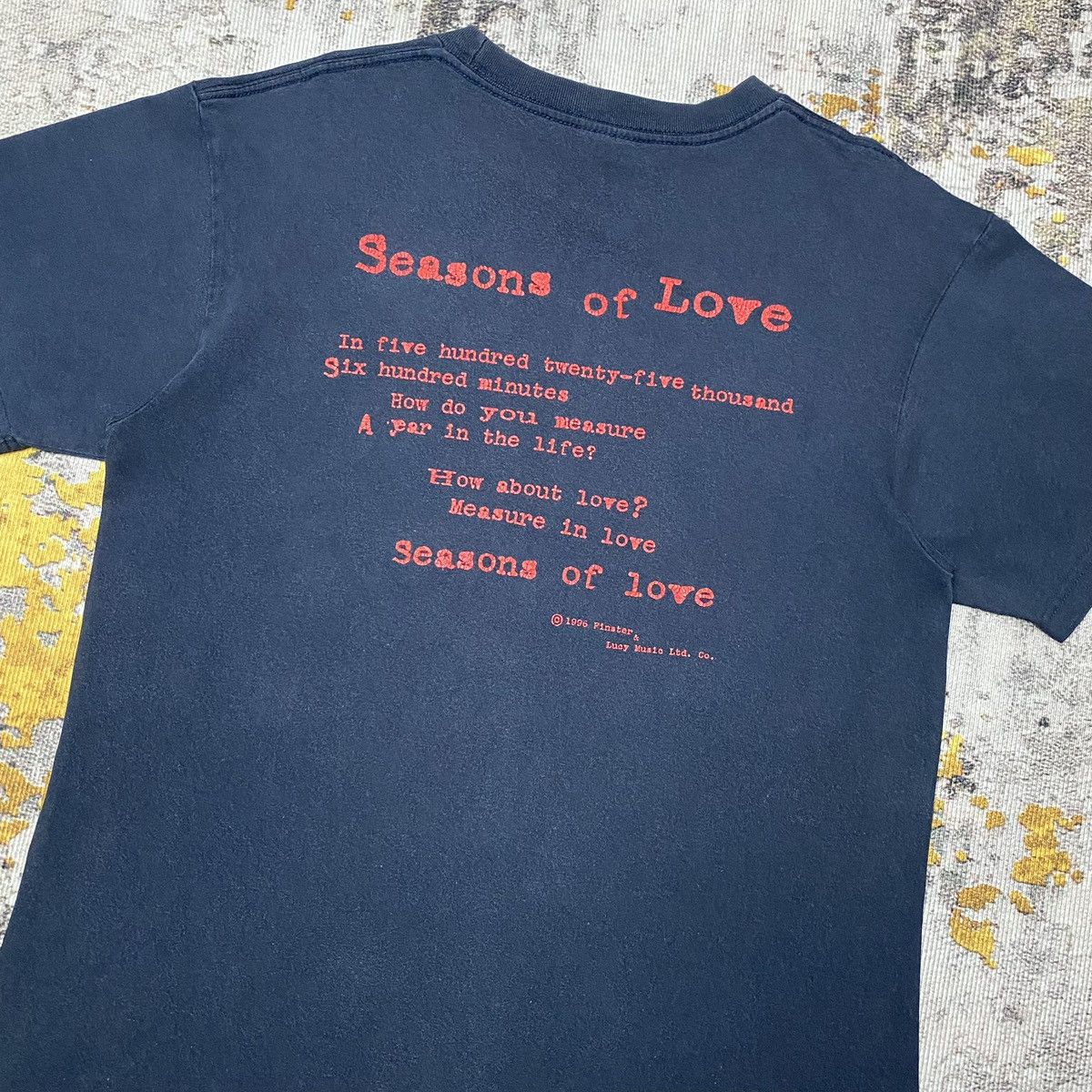 Vintage 💥Distressed💥Vintage Rent No Day But Today Musical Drama Tee Size US M / EU 48-50 / 2 - 8 Thumbnail