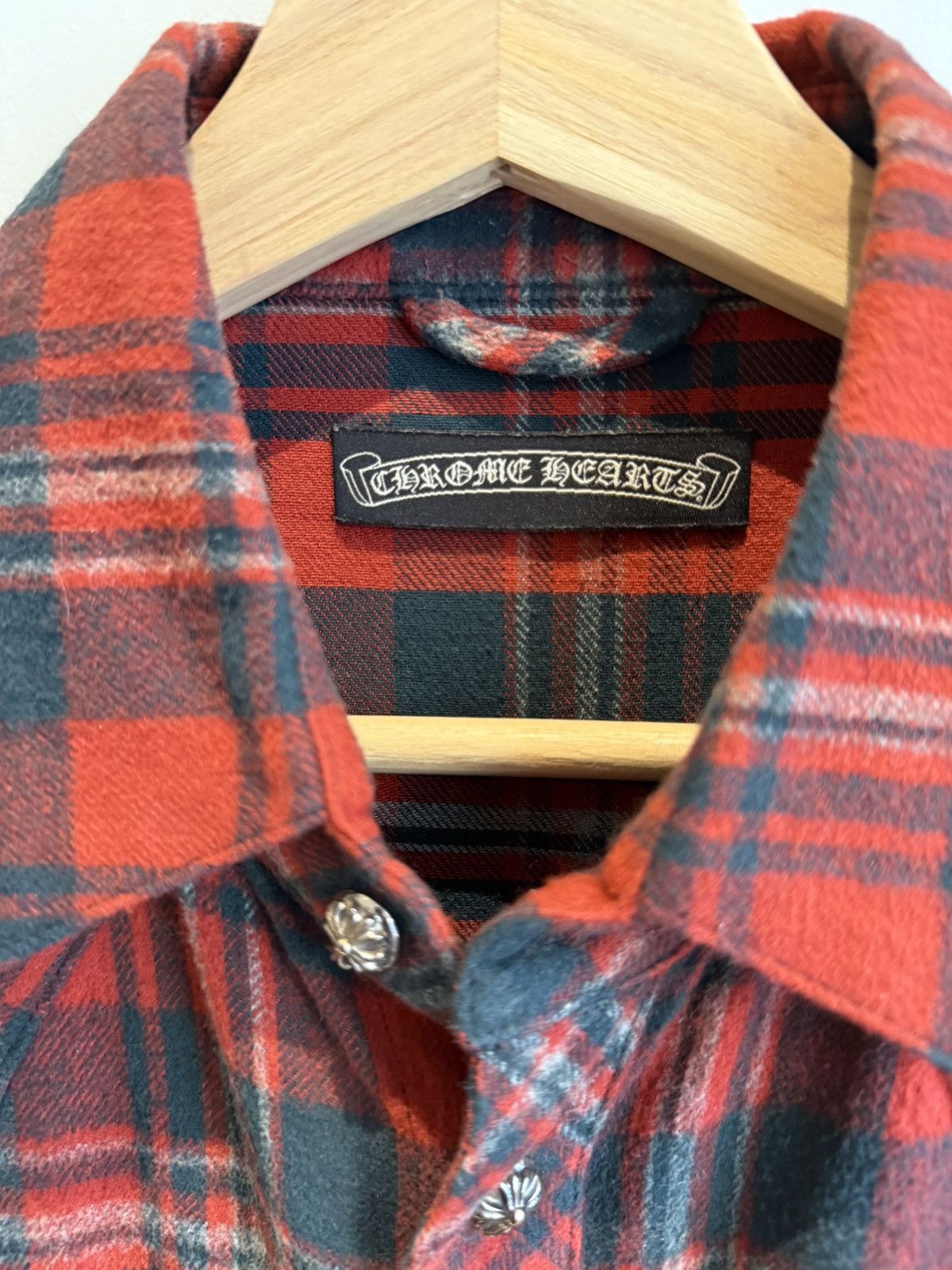Chrome Hearts Leather fleur flannel with cross patch Size US M / EU 48-50 / 2 - 3 Thumbnail