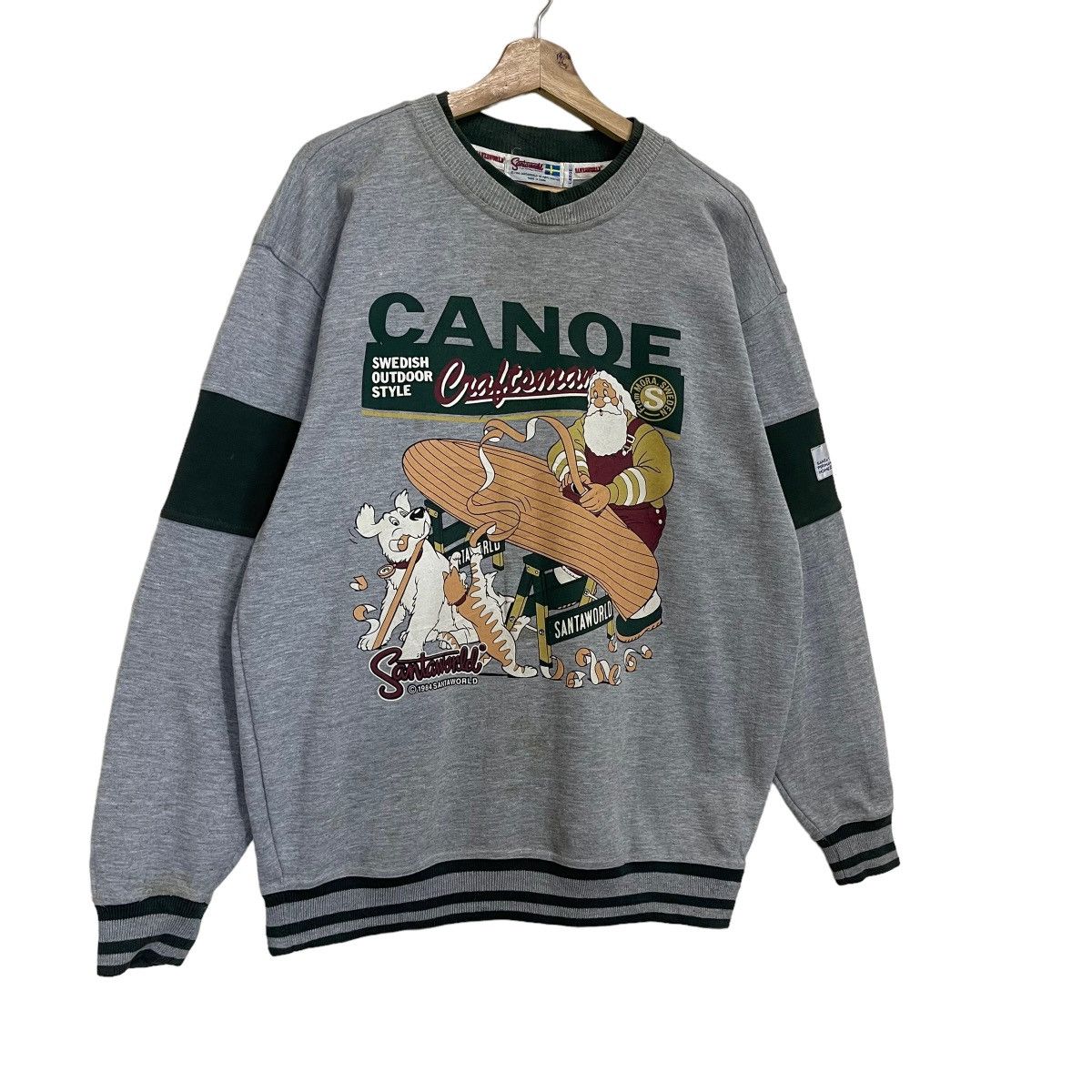 Japanese Brand Santa World Big Logo Crewneck Sweathirt Size US M / EU 48-50 / 2 - 2 Thumbnail