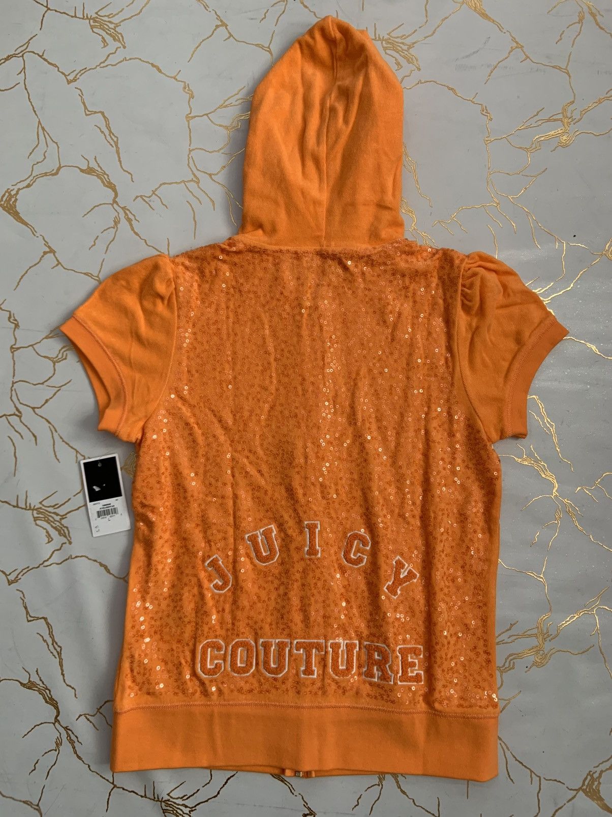 Offers Juicy Couture Yellow Vintage Hoodie Short Sleeves XL.