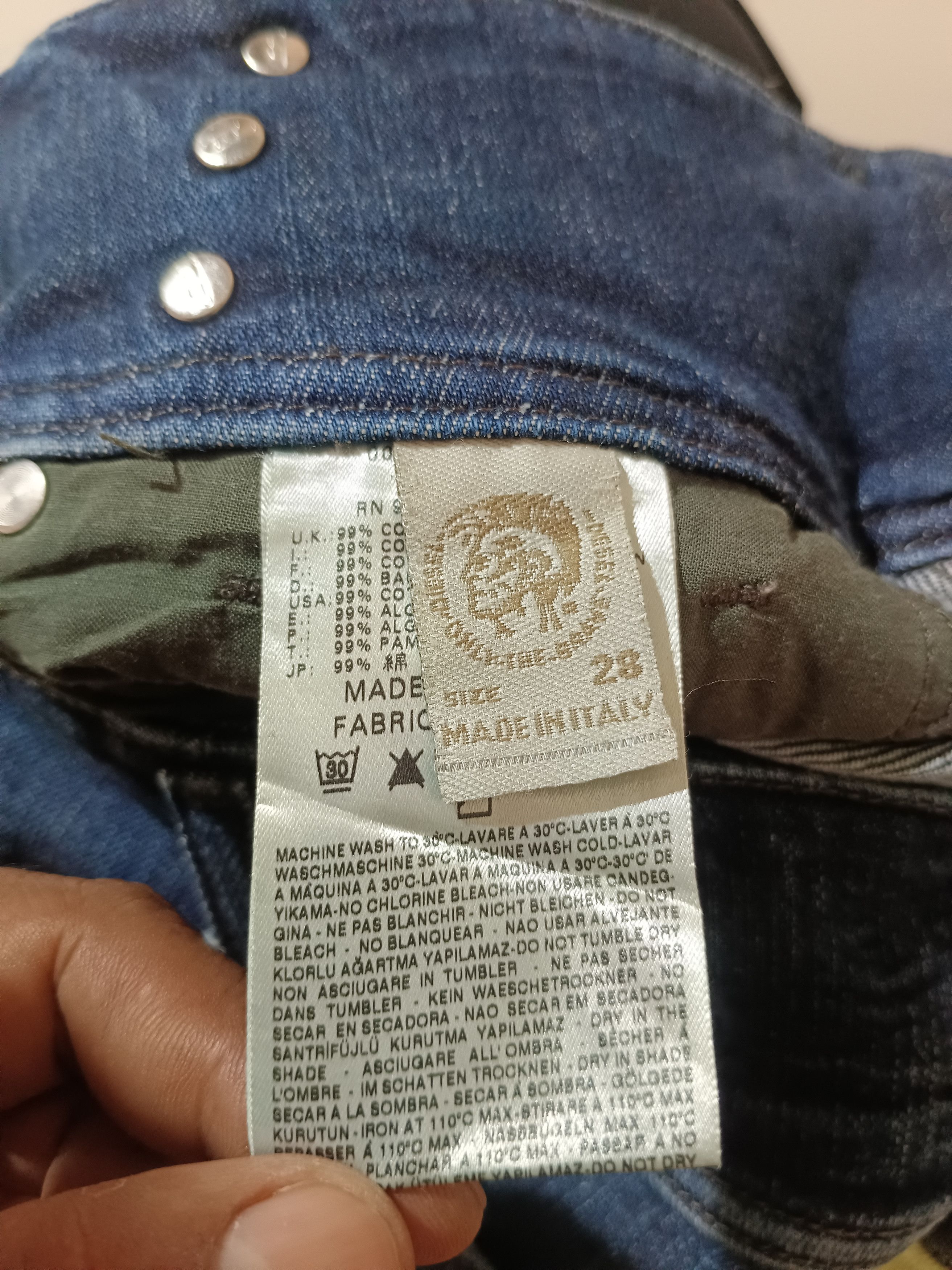 If Six Was Nine × Le Grande Bleu (L.G.B.) Vintage Flare Diesel Denim Jeans Size US 28 / EU 44 - 15 Thumbnail