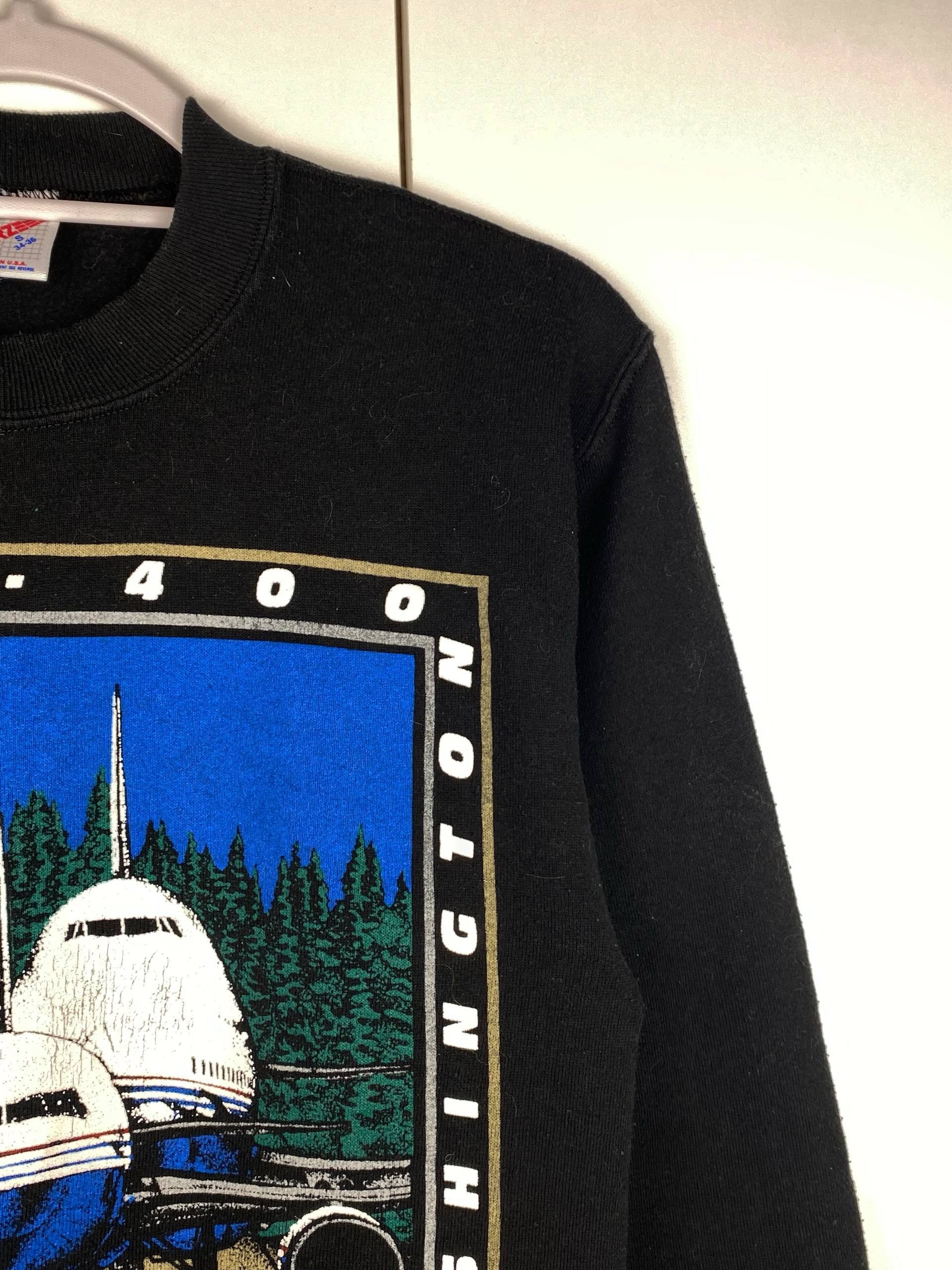 Vintage Vintage Everett Washington 90s Jerzees Graphic Sweatshirt Size US S / EU 44-46 / 1 - 3 Thumbnail