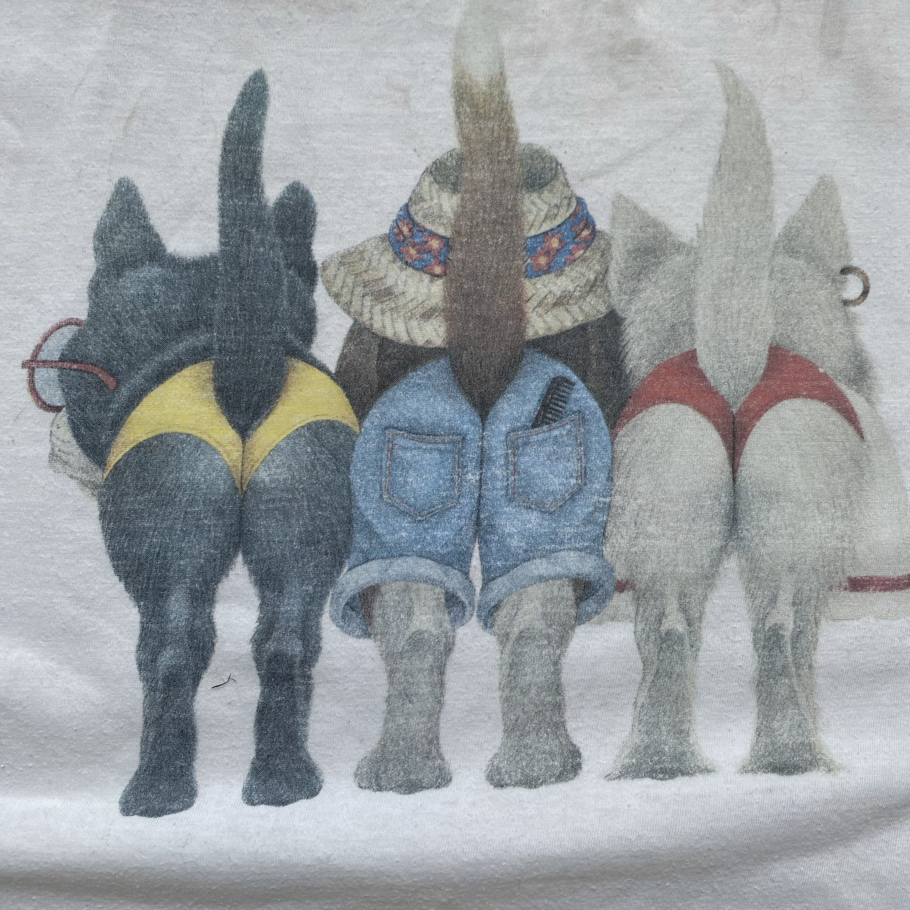 The Mountain RARE Vintage Bob Harrison 90's Graphic Dog T Shirt tee Size US L / EU 52-54 / 3 - 9 Thumbnail
