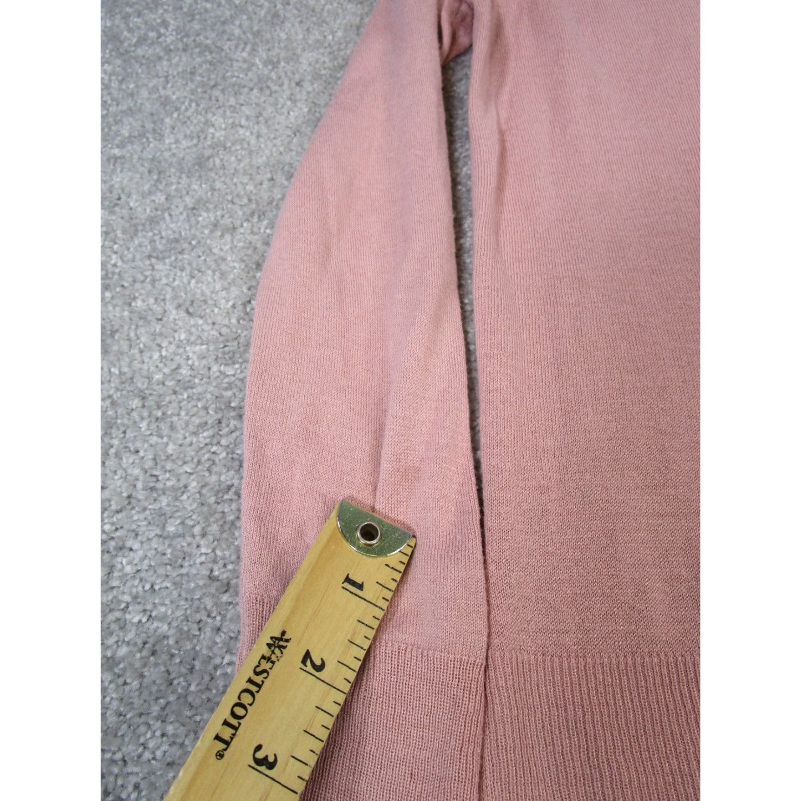 Zara VINTAGE Zara Sweater Women’s Small Pink Knit Pullover Mock Neck Long Sleeve Regular Fit Pullover - Note: preowned with stains on front and sleeve Size S / US 4 / IT 40 - 6 Thumbnail