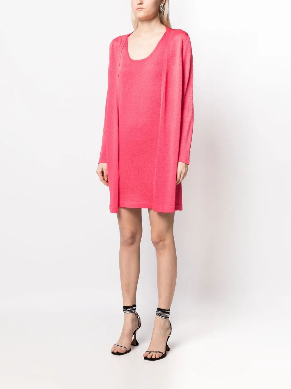 Tom Ford o1w1db10225 CGK003 Knitted Long-sleeve Cardigan in Dark Pink Size S / US 4 / IT 40 - 3 Thumbnail