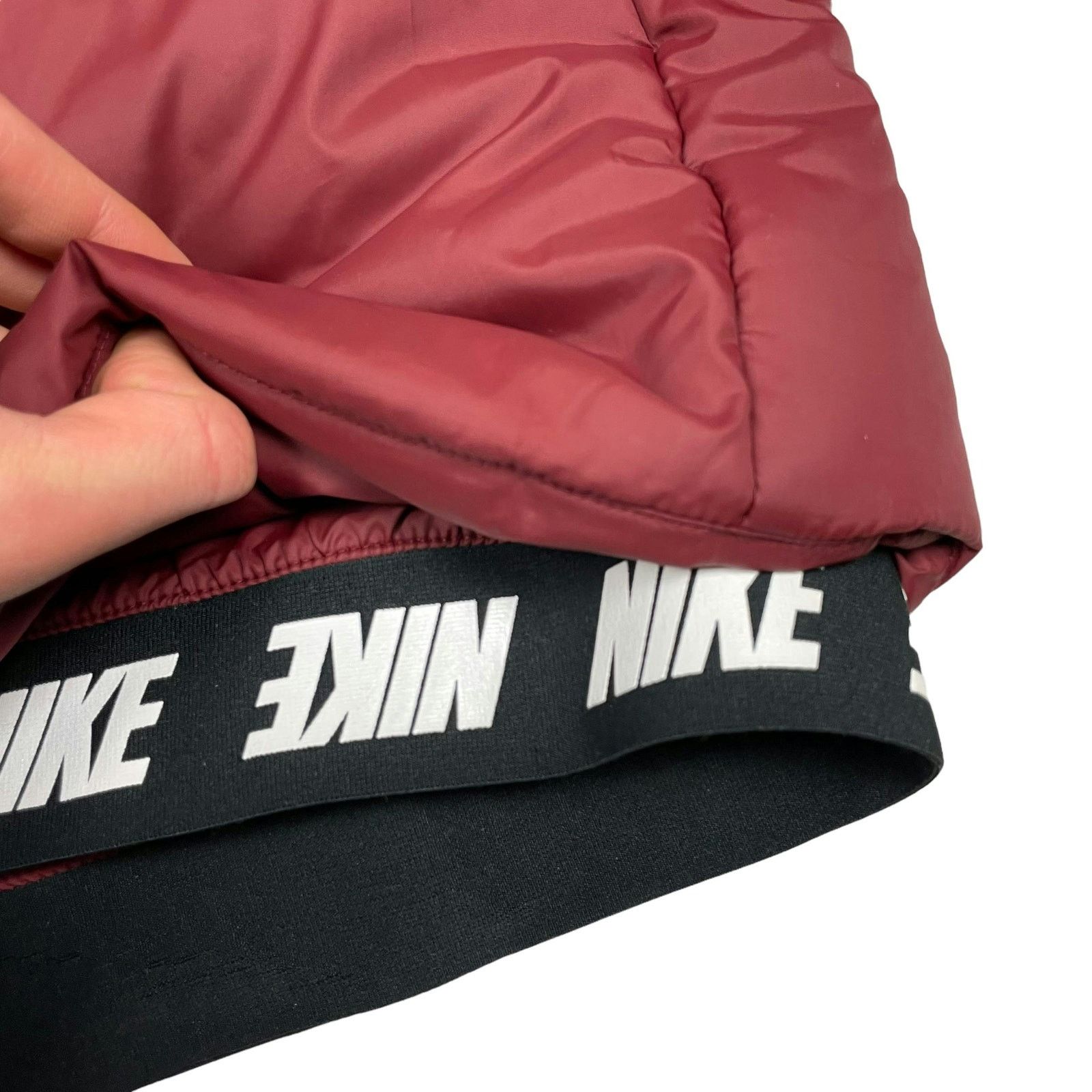 Nike Nike Sportswear Women's Maroon Synthetic Fill Puffer Coat XS Size XS / US 0-2 / IT 36-38 - 11 Thumbnail