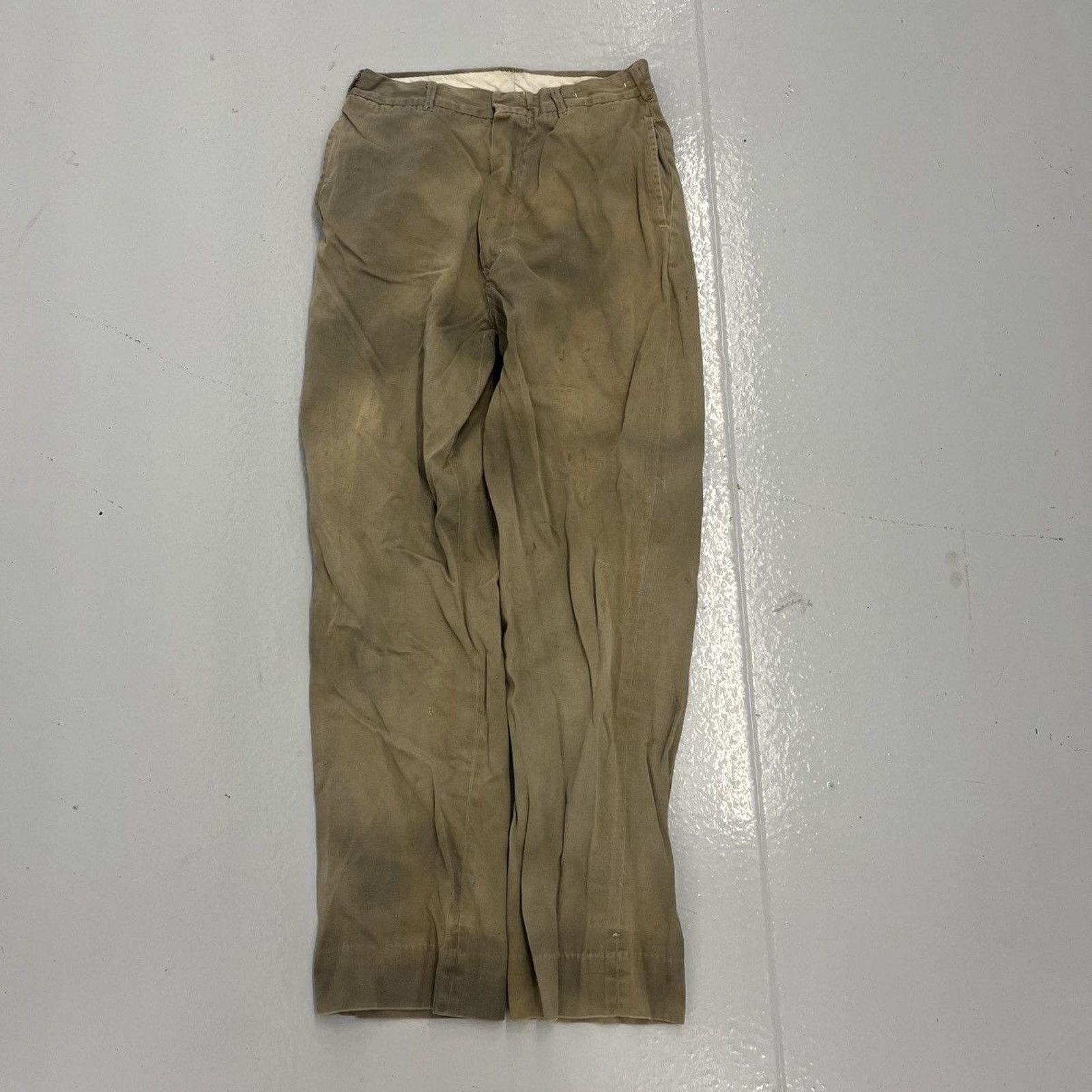 Other Vintage 60s Tan Faded Sanforized Workwear Chinos 25x27 Size 25" / US 0 / IT 36 - 1 Thumbnail