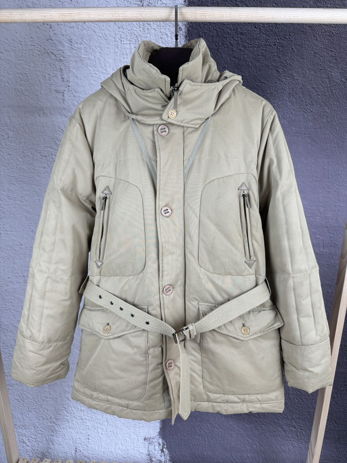 Other Mabrun made in Italy beige down parka heavy coat Size US M / EU 48-50 / 2 - 2 Thumbnail