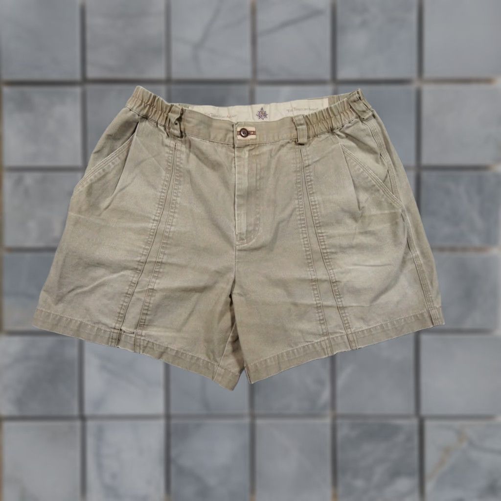 Vintage Vineyard Vines The Territory Ahead Shorts Mens Medium Beige Khaki Pleated Outdoors