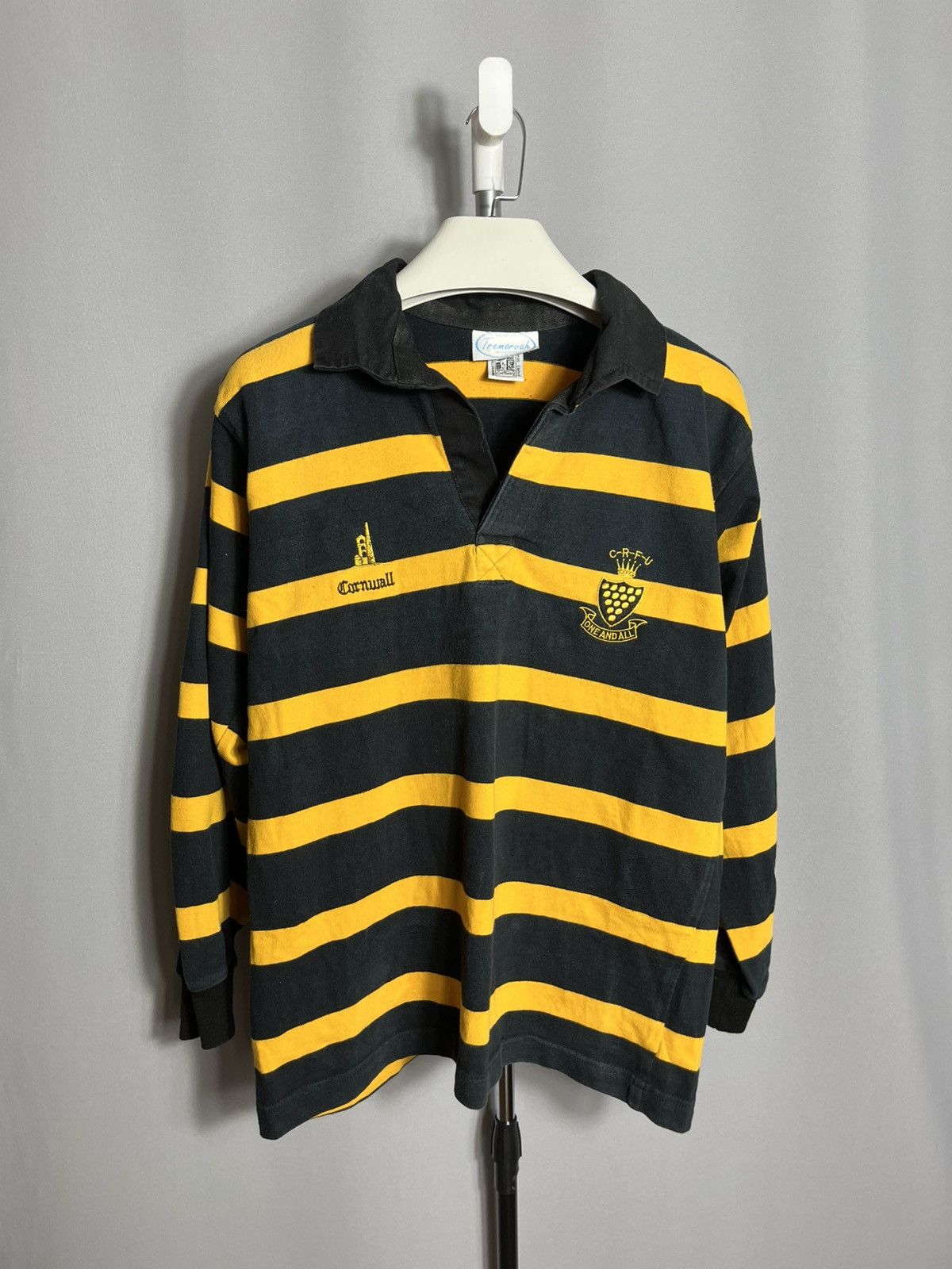 Cornwall Rugby Shirt Tremorvah 1997 Striped Long Sleeve