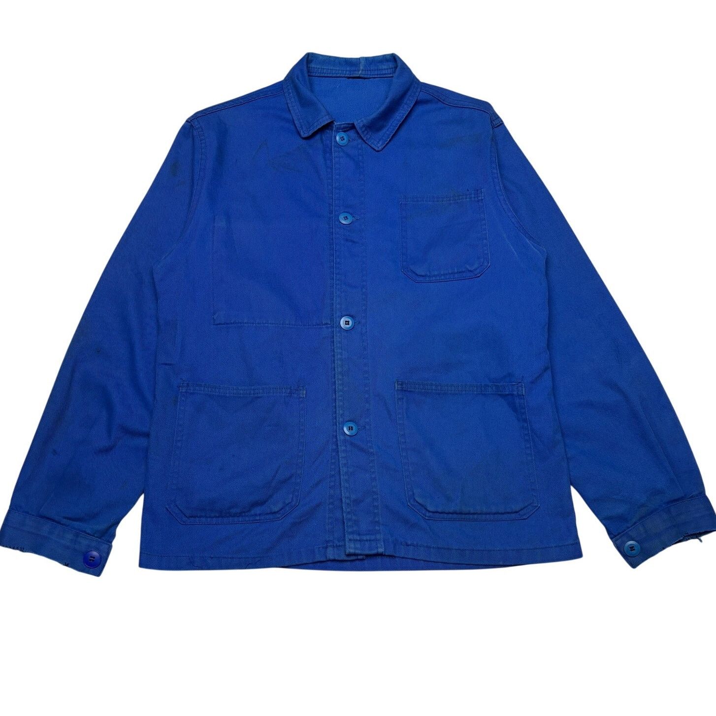 Vintage Vintage 60s French Chore Coat Jacket 4 Button Men's M Size US M / EU 48-50 / 2 - 1 Thumbnail