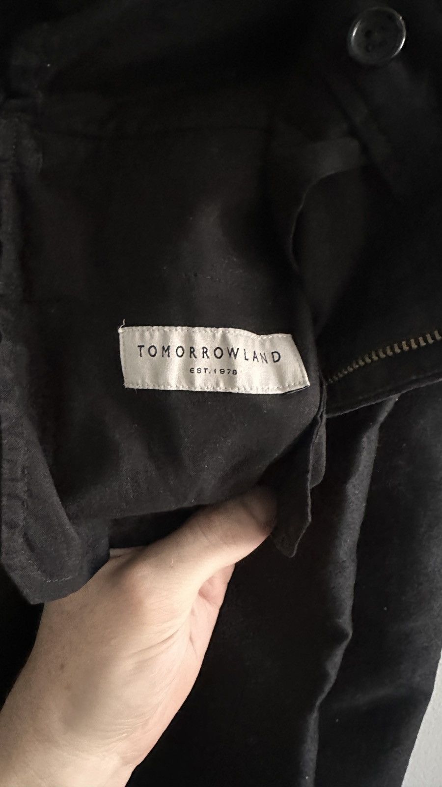Tomorrowland Tomorrowland Navy Double Pleat Cotton Trouser Size Small Size US 30 / EU 46 - 3 Thumbnail