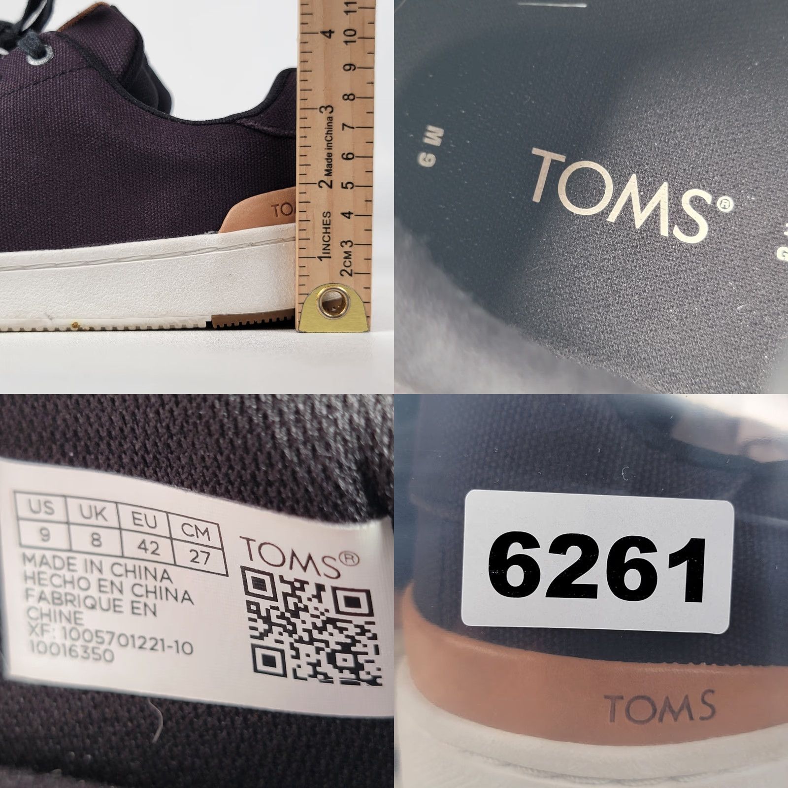 Toms TOMS Travel Lite 2.0 Shoes Mens Size 9 Brown Canvas Sneakers Casual Activewear Size US 8 / EU 41 - 8 Thumbnail