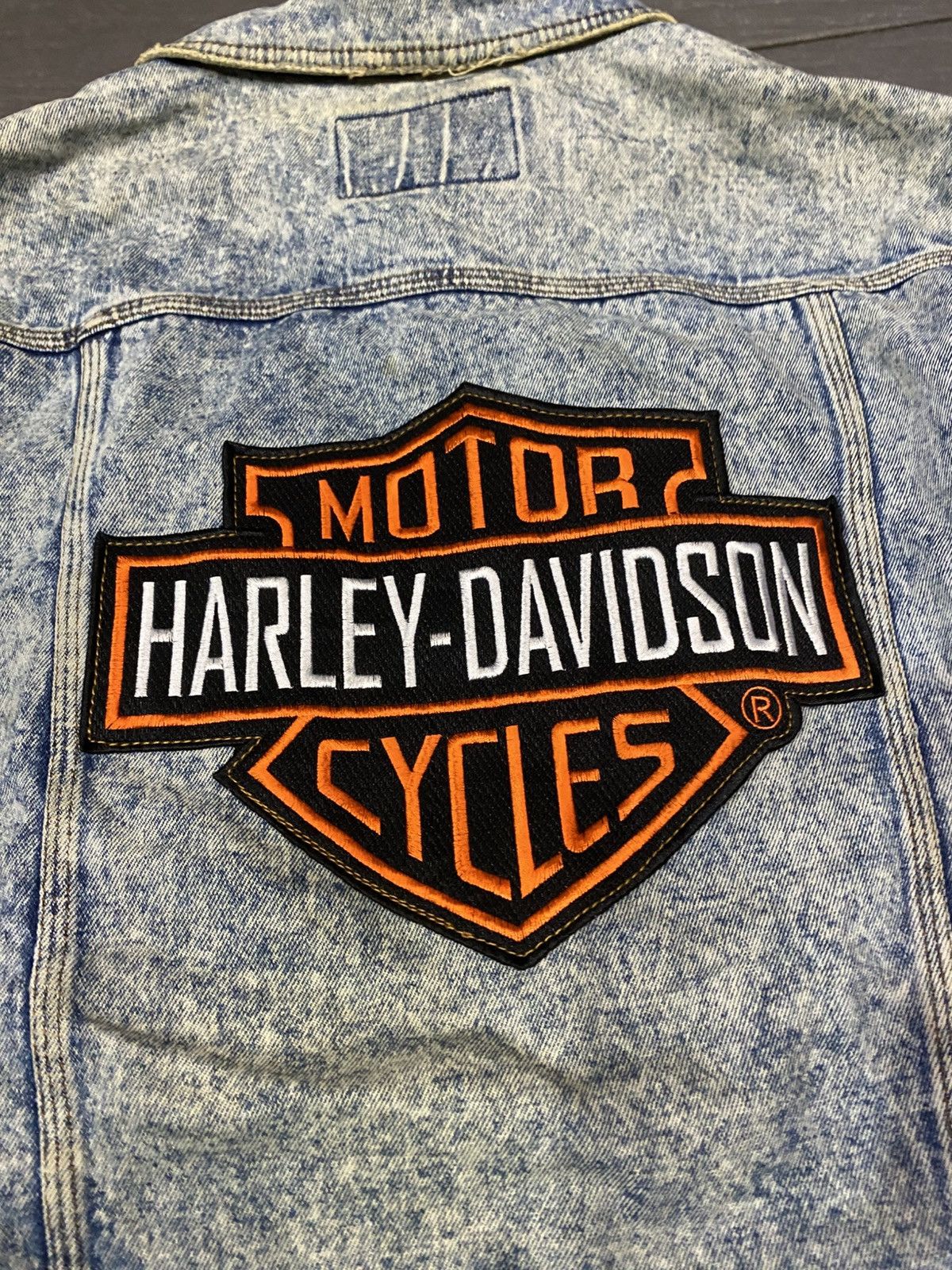 Harley Davidson Vintage harley Davison denim jacket Size US L / EU 52-54 / 3 - 2 Thumbnail