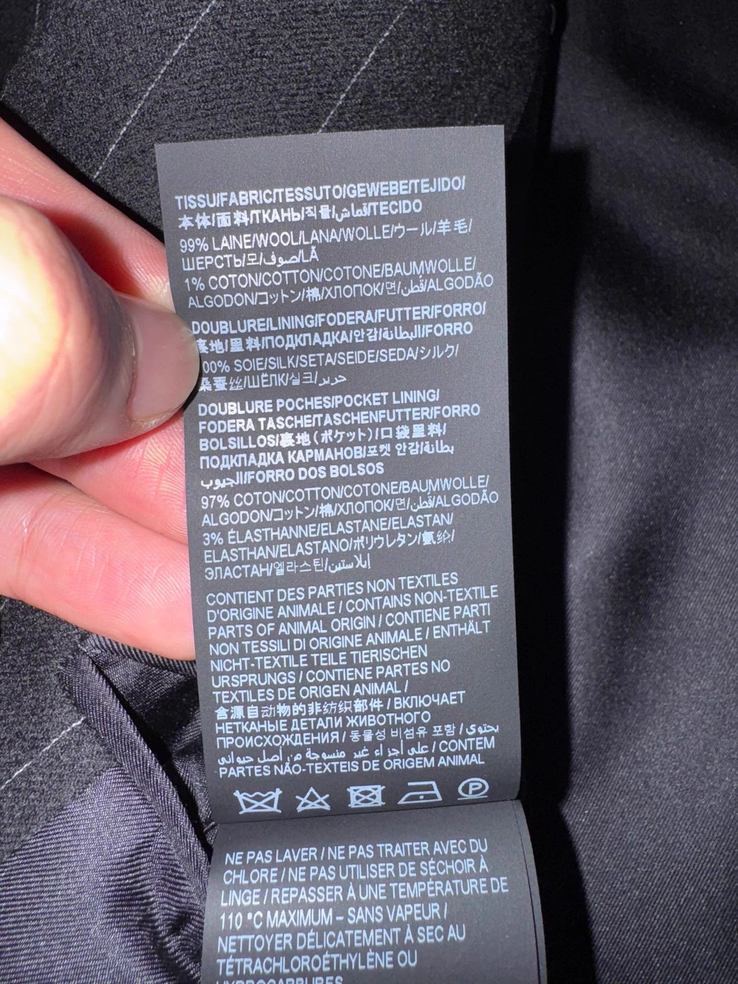 Saint Laurent Paris Saint Laurent SLP24 Double-Breasted Suit 50 Black NEW Size 50R - 6 Thumbnail
