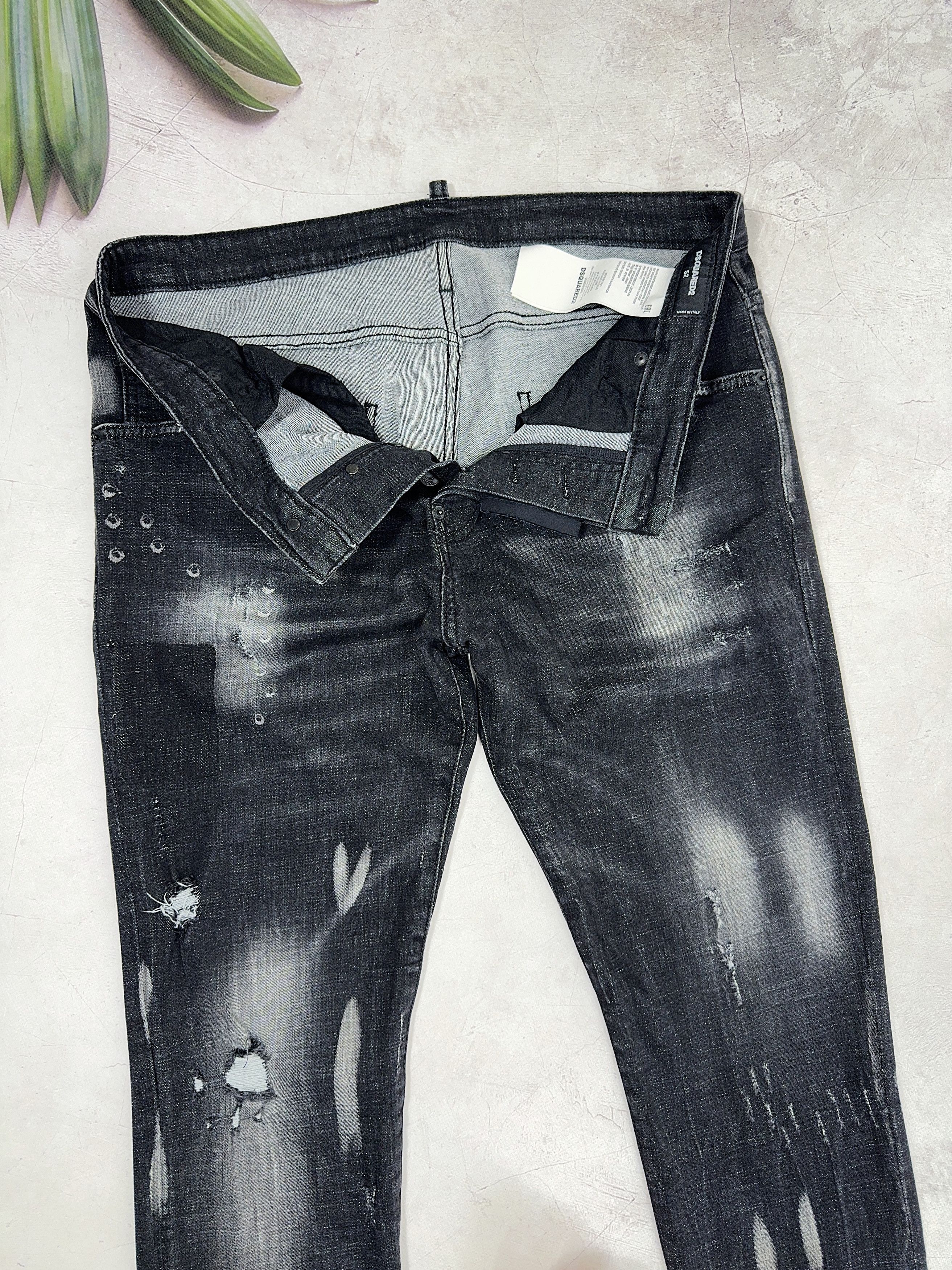 Dsquared2 Dsquared2 Denim Pants Tidy Biker Jeans Distressed Black Size US 36 / EU 52 - 7 Thumbnail