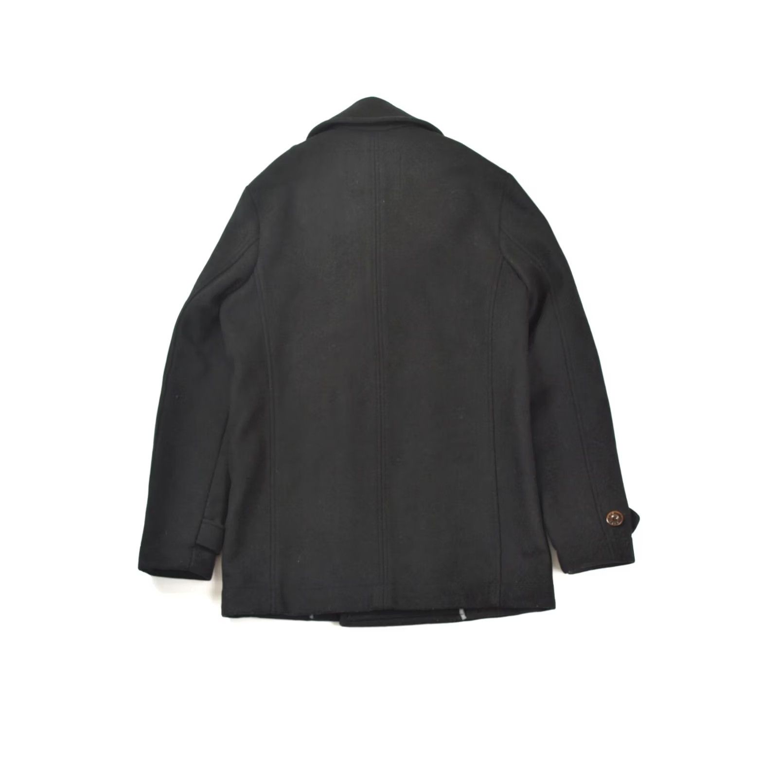 Pretty Green Pretty Green Double Breasted Wool Blend Pea Coat Women M Black Size M / US 6-8 / IT 42-44 - 8 Thumbnail