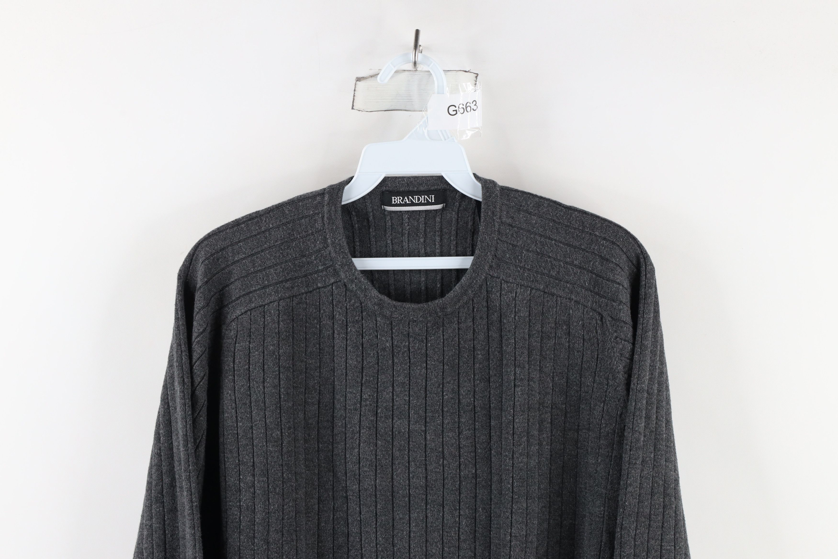 Vintage Vintage 90s Streetwear Heavyweight Knit Long Sleeve T-Shirt Size XL / US 12-14 / IT 48-50 - 2 Thumbnail