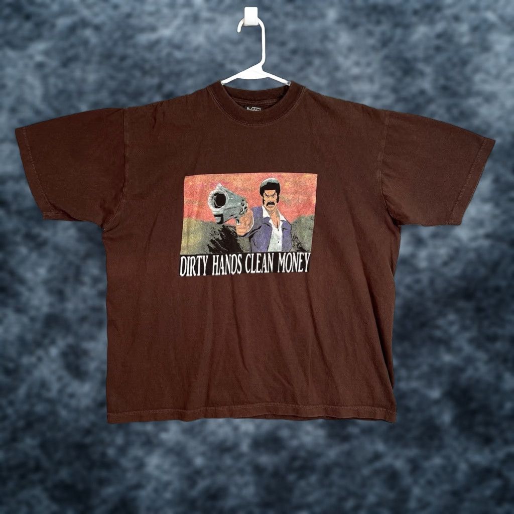 Vintage VINTAGE Empire Biglands Shirt Adult XL Brown Mens Graphic Tee 2000s Size US XL / EU 56 / 4 - 1 Thumbnail