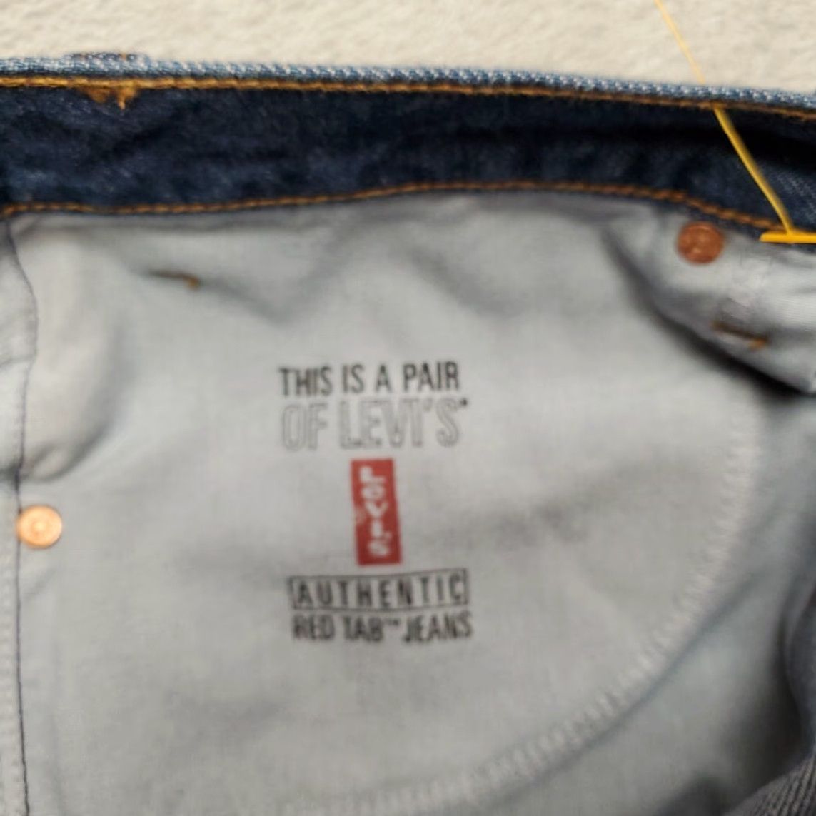 Denime VINTAGE Levis 550 Jeans Men 42x30 Blue Denim Relaxed Fit Straight 90s Y2k Mens Jeans Size US 42 / EU 58 - 6 Thumbnail