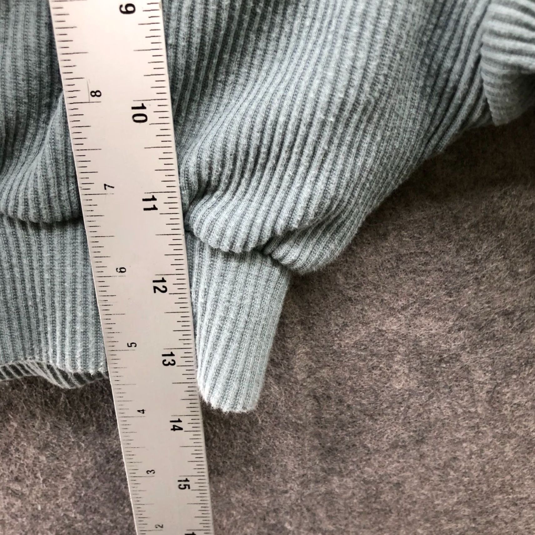 Vintage Bo+Tee Cropped Sweatshirt Womens XS Ribbed Crewneck Active Light Blue Teal Size XS / US 0-2 / IT 36-38 - 8 Thumbnail