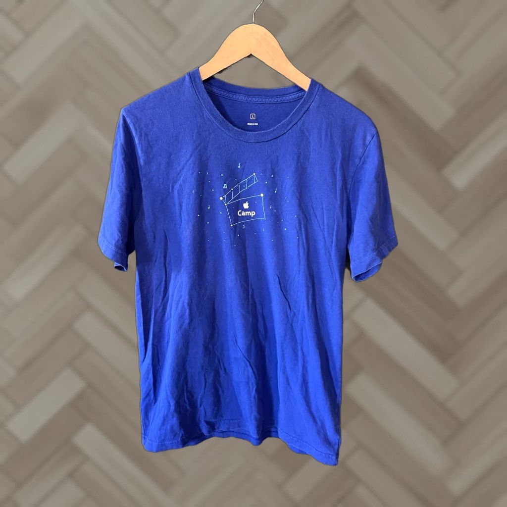 Apple Apple T-Shirt Short Sleeve Mens Camp Graphic Size L Blue Size US L / EU 52-54 / 3 - 1 Thumbnail