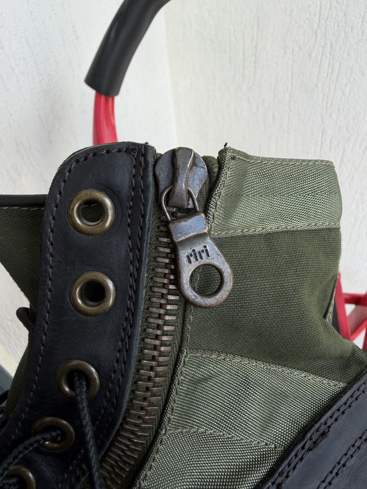 Visvim Khaki (olive) 7Holes 73’folk boot Size US 10 / EU 43 - 13 Thumbnail
