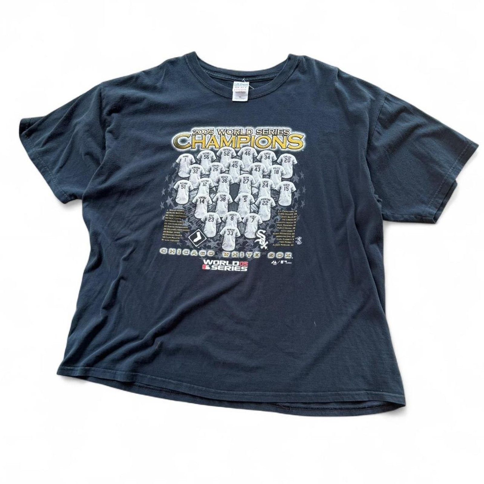 MLB × Vintage Y2k 2005 MLB Chicago White Soc World Series Champs Tee Size US XXL / EU 58 / 5 - 1 Thumbnail
