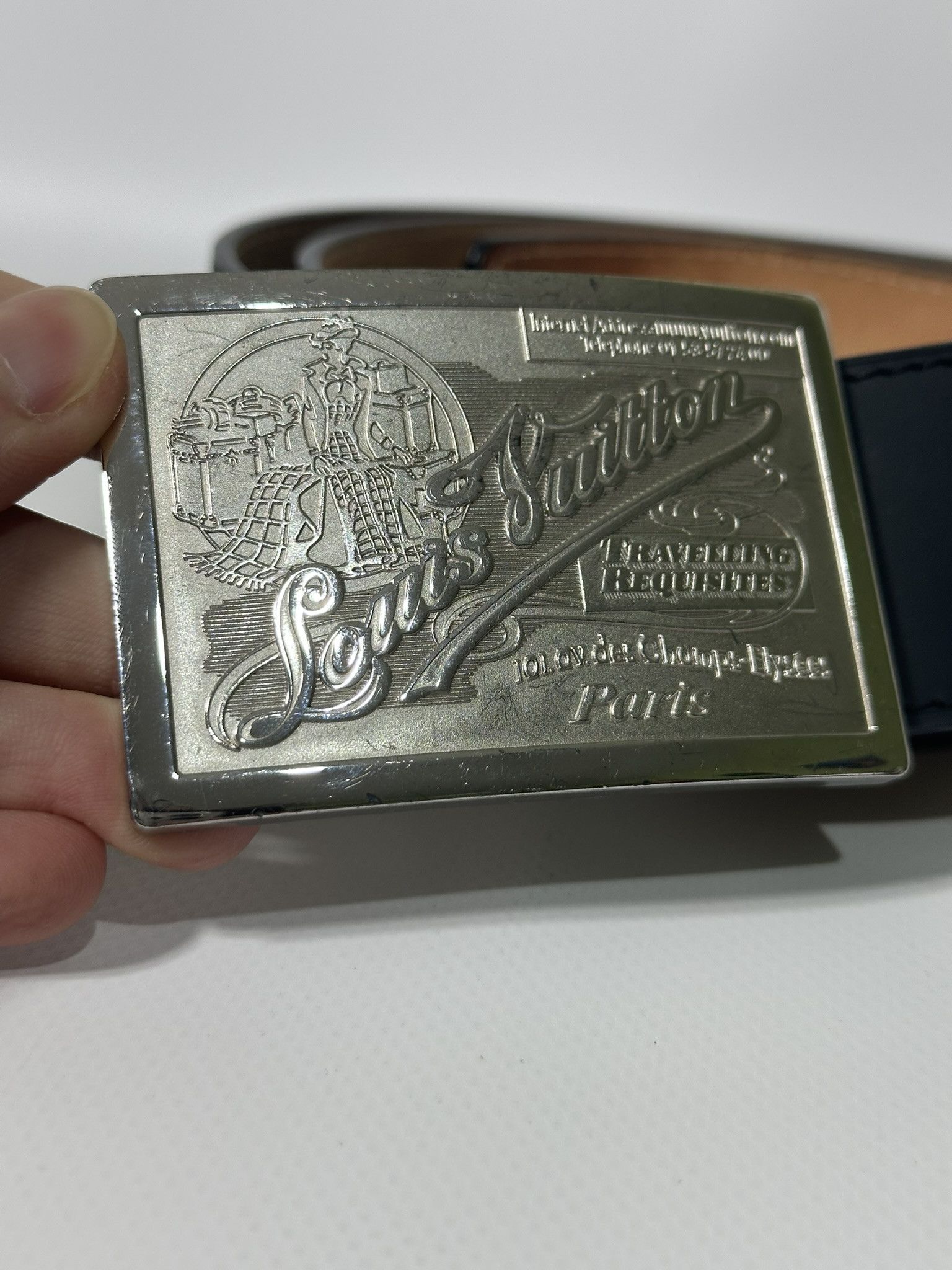 Louis Vuitton Louis Vuitton Belt Travelling Requisites Buckle Black Size 44 - 4 Thumbnail