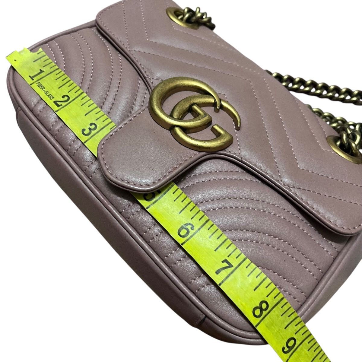 Gucci Gucci GG Marmont Leather Small Bag Shoulder Chain Size ONE SIZE - 16 Thumbnail