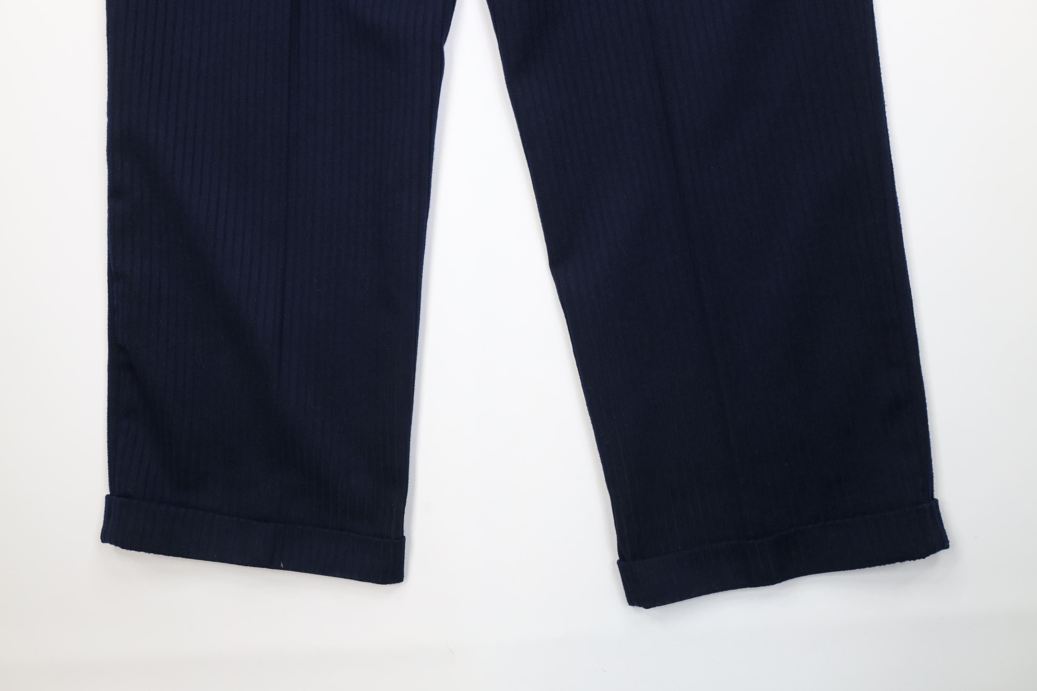 Vintage Vintage 90s Streetwear Fit Wide Leg Corduroy Pants Blue Size US 36 / EU 52 - 11 Thumbnail