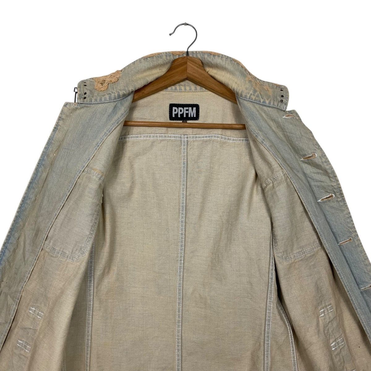 PPFM PPFM ditressed design denim jacket Size US M / EU 48-50 / 2 - 12 Thumbnail