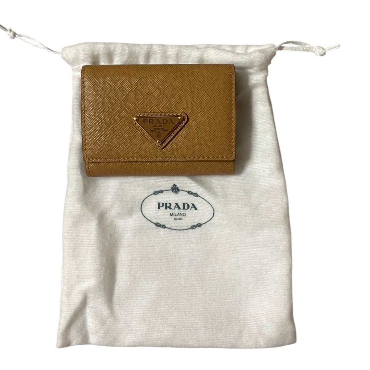 Prada Wallett Prada Saffiano leather brown Size ONE SIZE - 6 Thumbnail