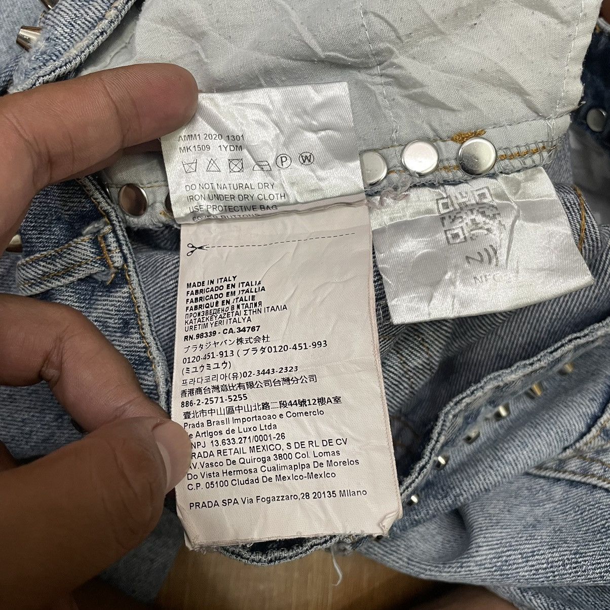 Miu Miu SS21 Miu Miu Studded Denim Pants Size 25" / US 0 / IT 36 - 8 Thumbnail
