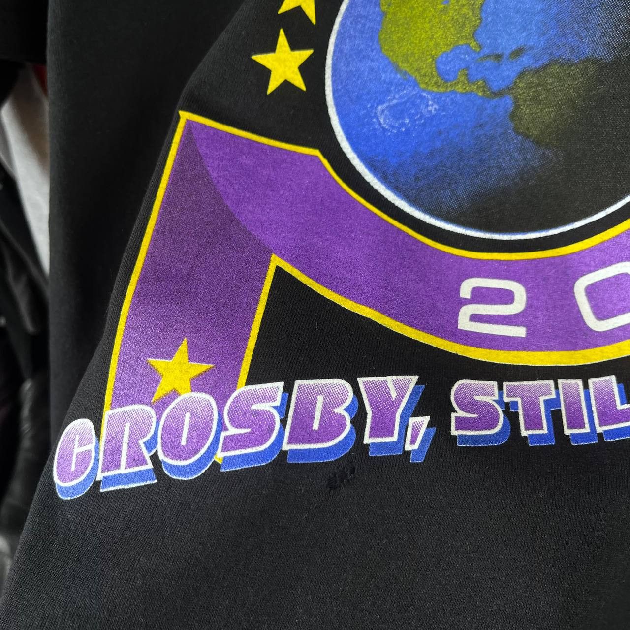 Vintage CSN Crosby, Stills & Nash 2005 Folk Rock Europe Tour Tshirt Size US XL / EU 56 / 4 - 5 Thumbnail