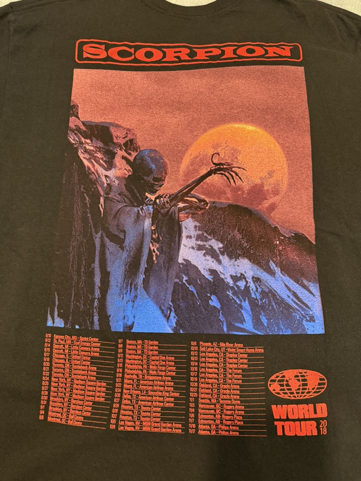 Drake Drake 2018 Scorpion World Tour Dates Shirt Large Size US L / EU 52-54 / 3 - 5 Thumbnail