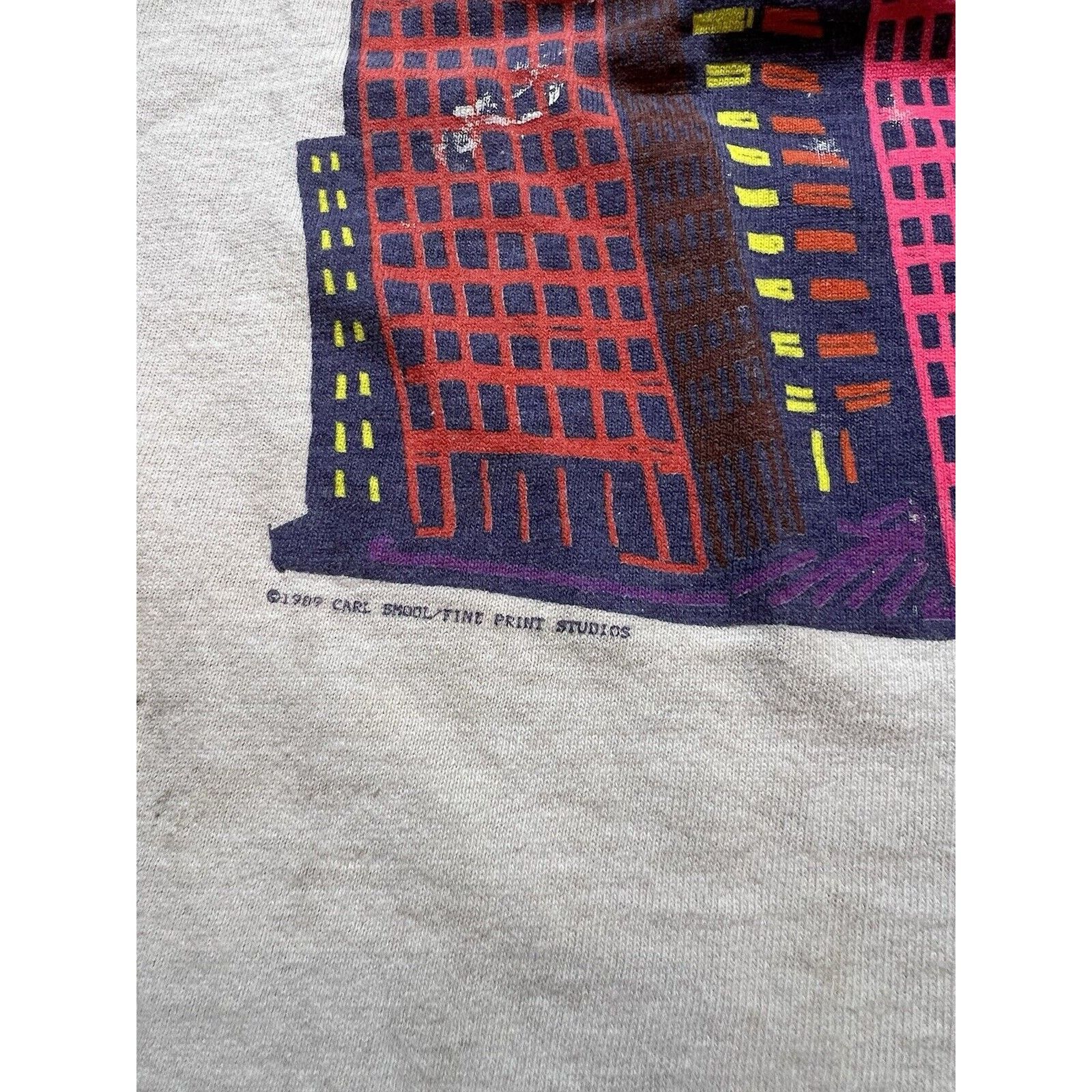 Fruit Of The Loom Vintage 1989 Coporate Heads Carl Smool White T-Shirt Size US M / EU 48-50 / 2 - 3 Thumbnail
