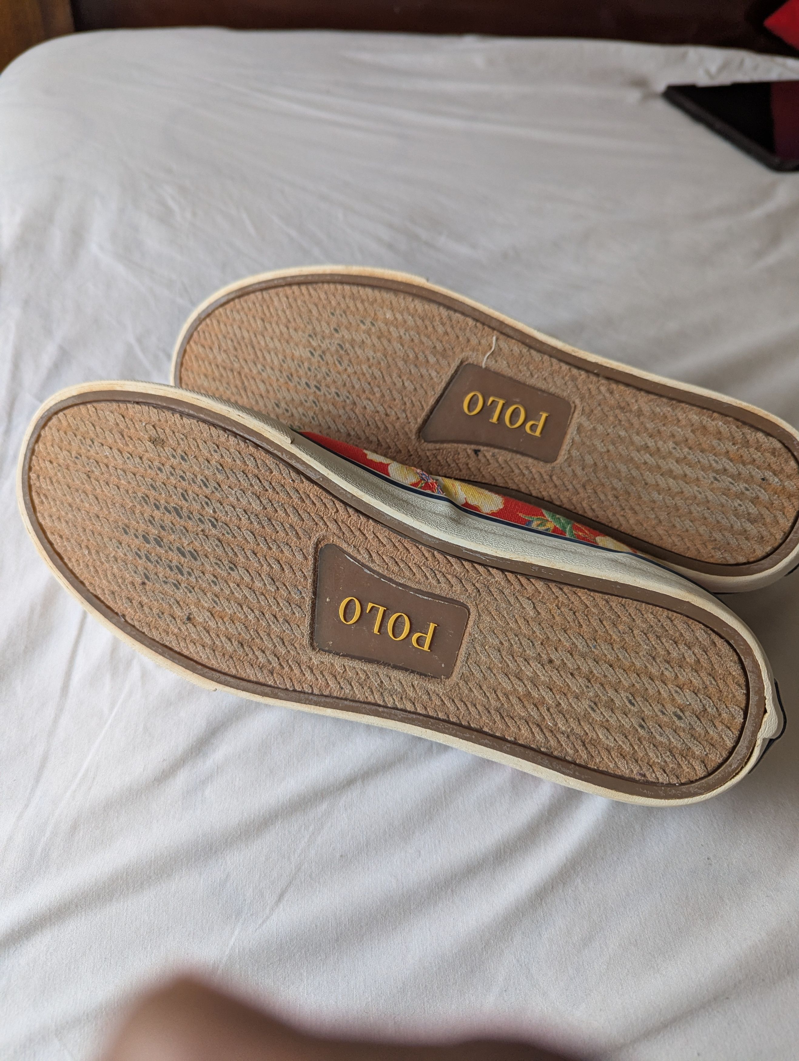 Polo Ralph Lauren Vintage Flowery Canvas Size US 12 / EU 45 - 3 Thumbnail