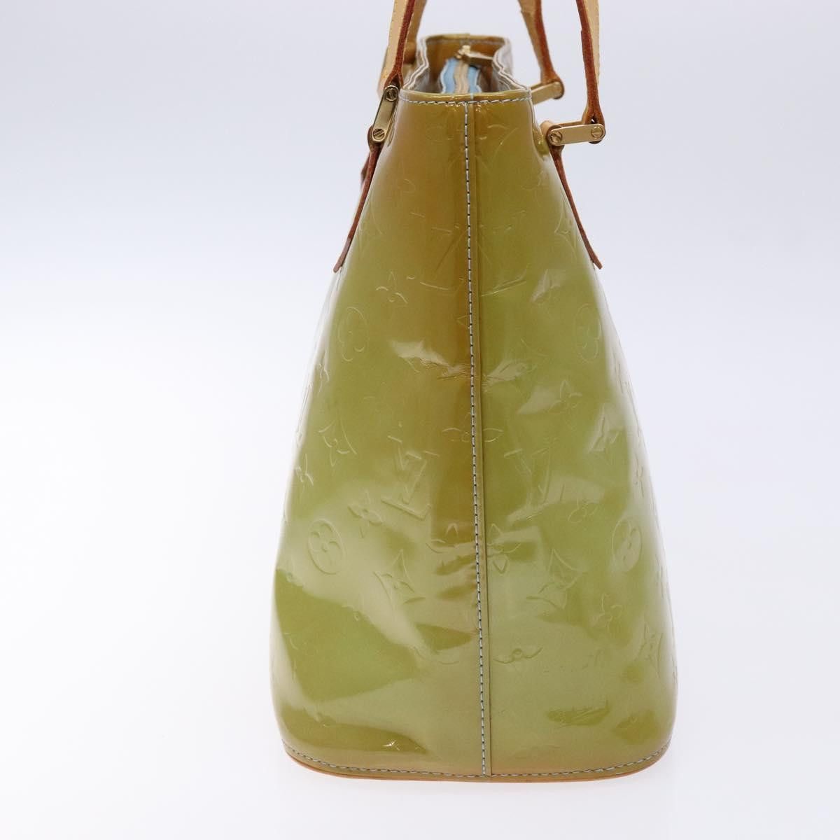 Louis Vuitton LOUIS VUITTON Monogram Vernis Houston Hand Bag Baby Blue Size ONE SIZE - 5 Thumbnail