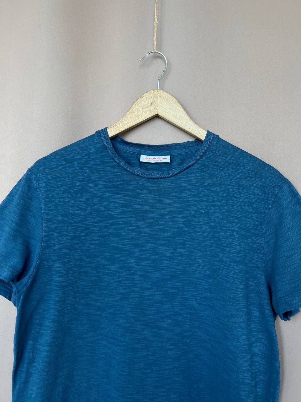 Orlebar Brown Orlebar Brown Cotton T-Shirt Men's Size M Knitted Collar Size US M / EU 48-50 / 2 - 2 Thumbnail