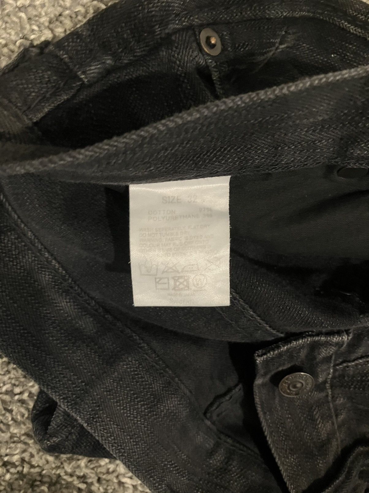 Pure Blue Japan Pure Blue Japan 1167-WBK double blk selvedge denim (hemmed) Size US 32 / EU 48 - 10 Thumbnail