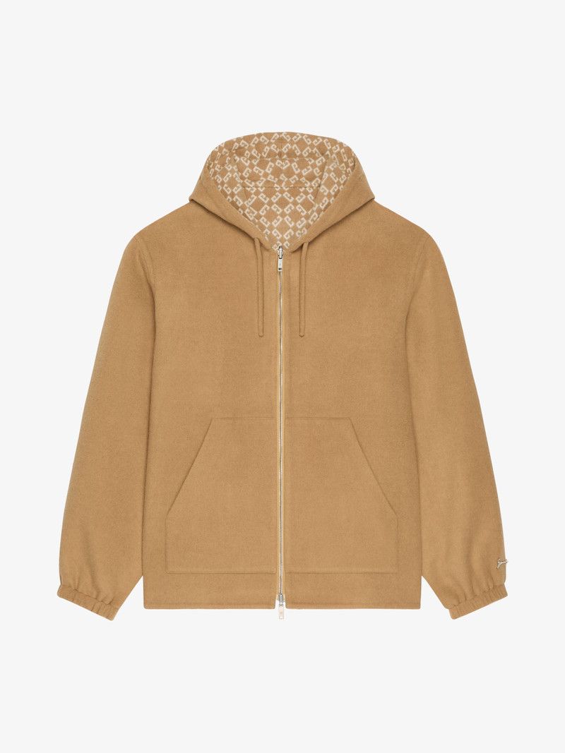 Givenchy o1srvl11e1225 Reversible Zipped Hoodie in Camel Size US XXL / EU 58 / 5 - 1 Thumbnail